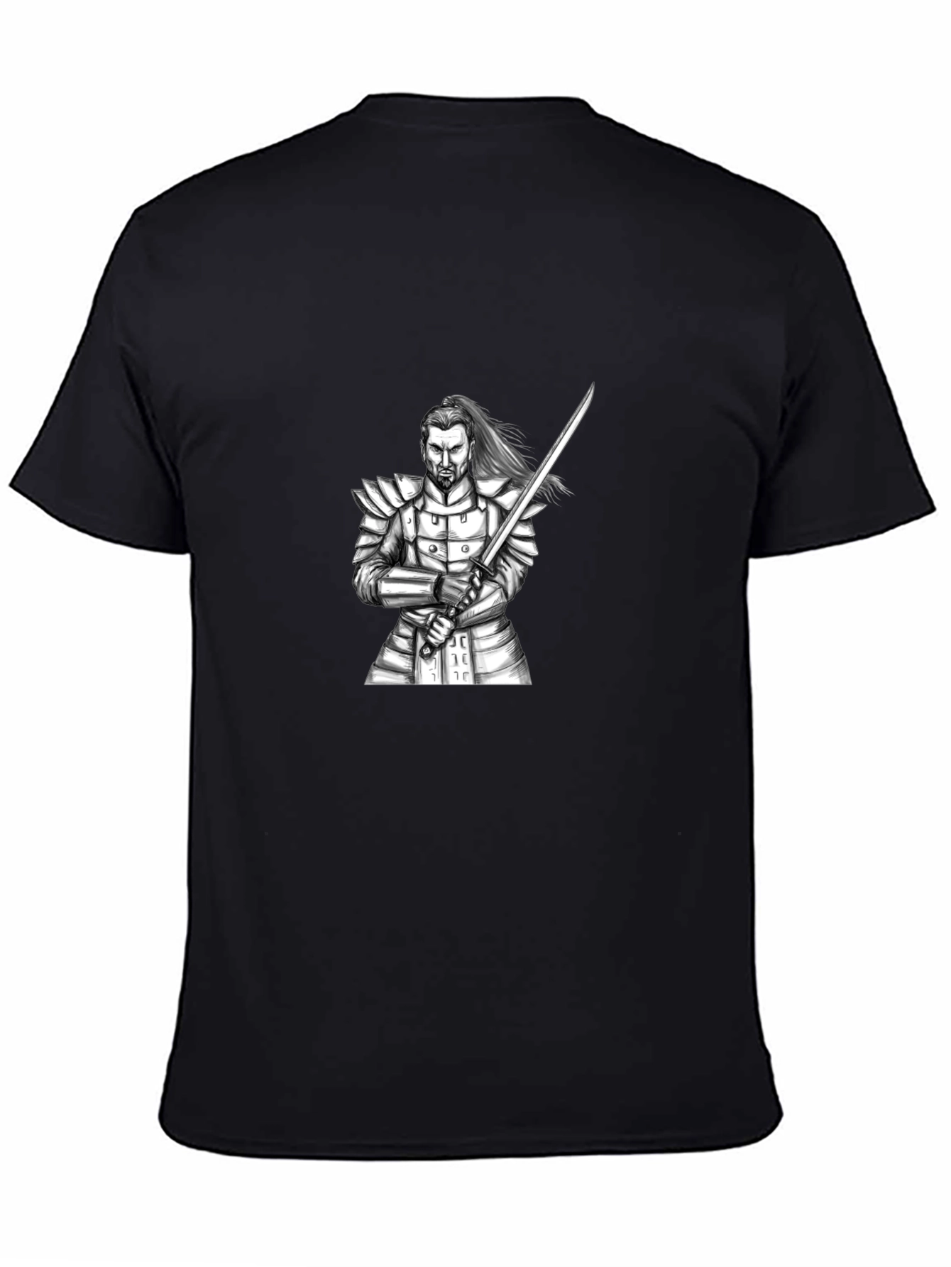Samurai Warrior Graphic Black T-Shirt