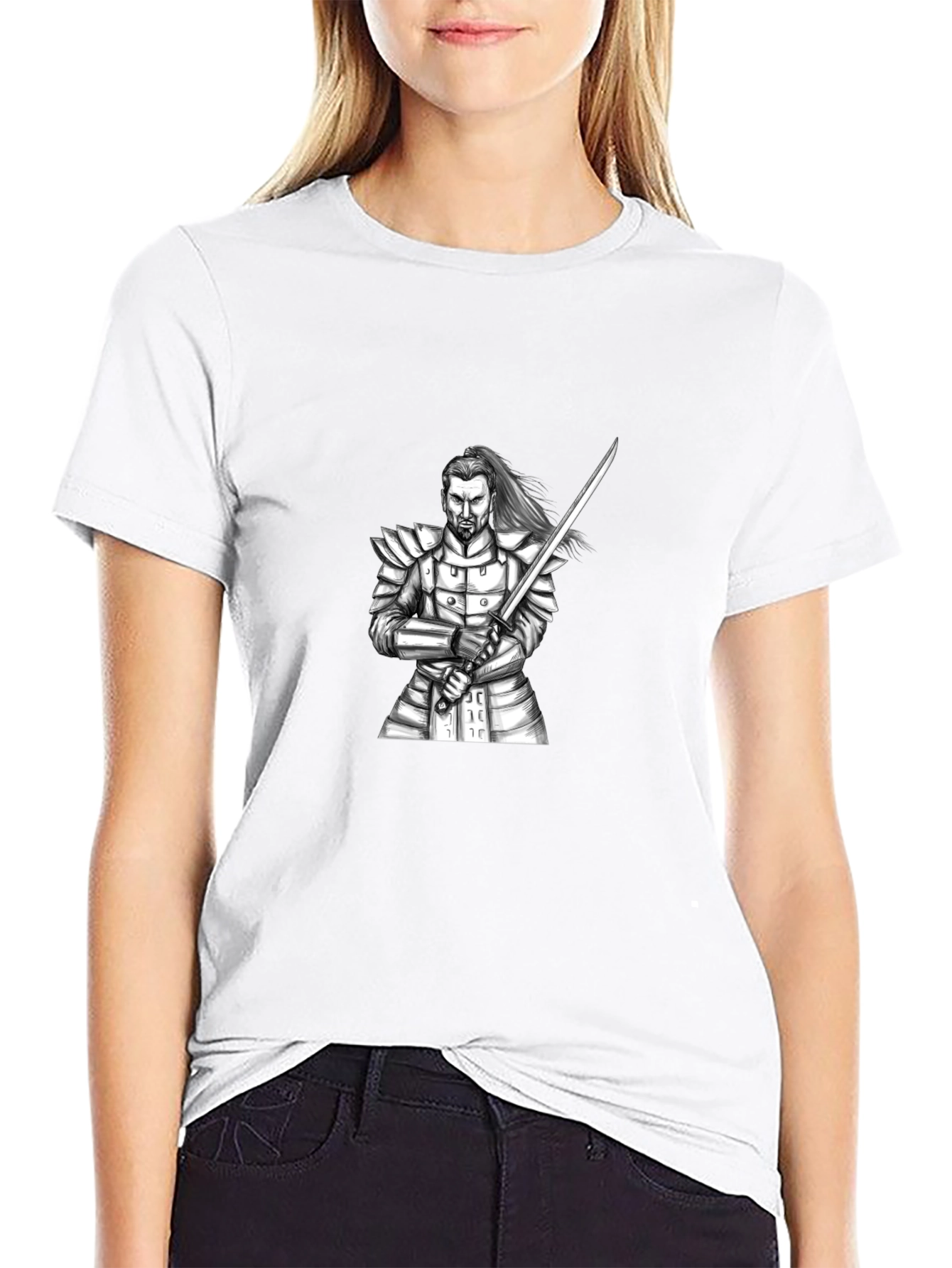 Samurai Warrior Graphic Black T-Shirt