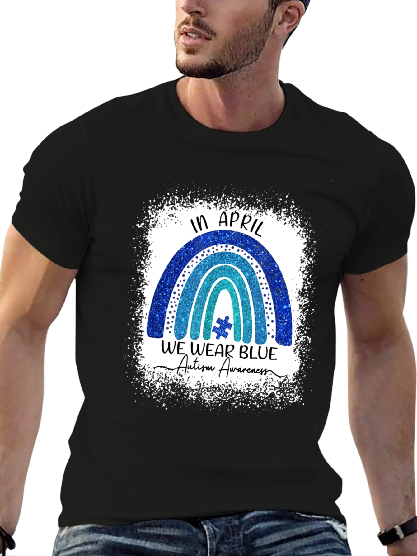 Autism Awareness T-Shirt - In April We Wear Blue