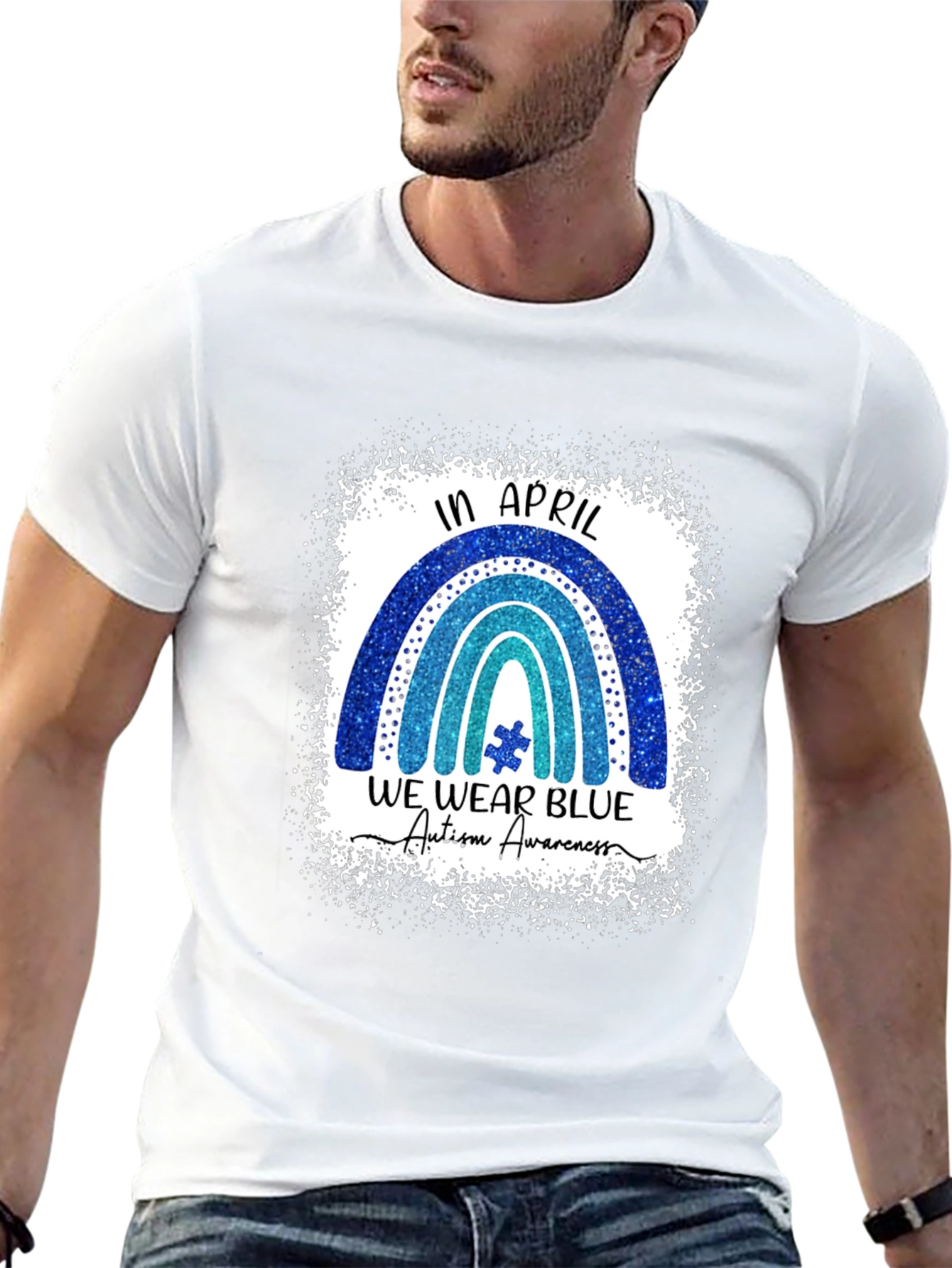 Autism Awareness T-Shirt - In April We Wear Blue