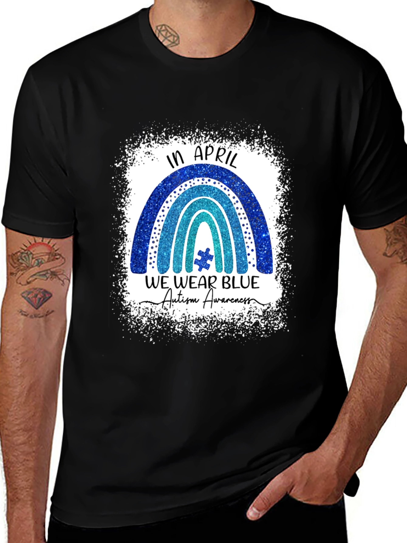 Autism Awareness T-Shirt - In April We Wear Blue