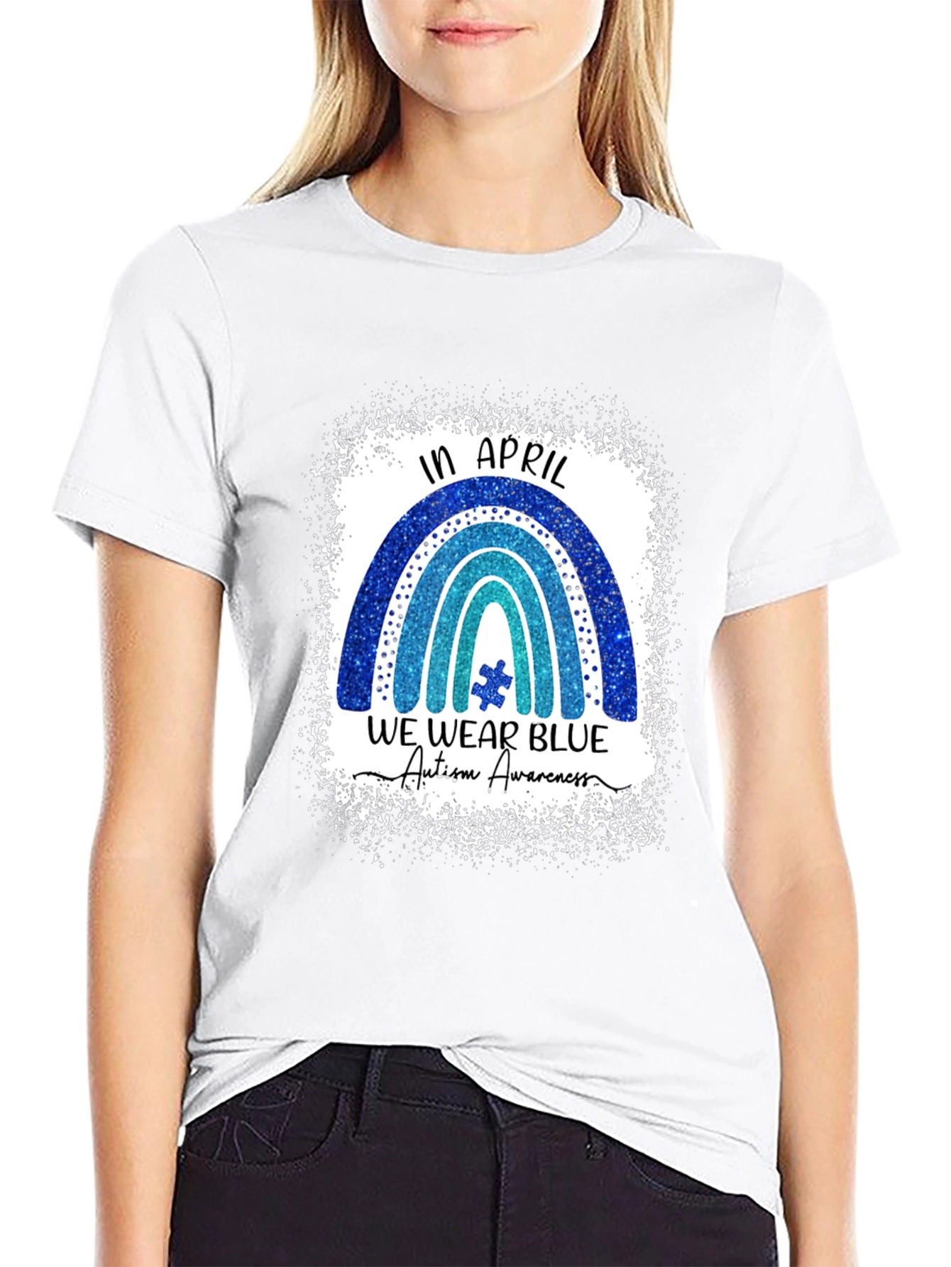 Autism Awareness T-Shirt - In April We Wear Blue