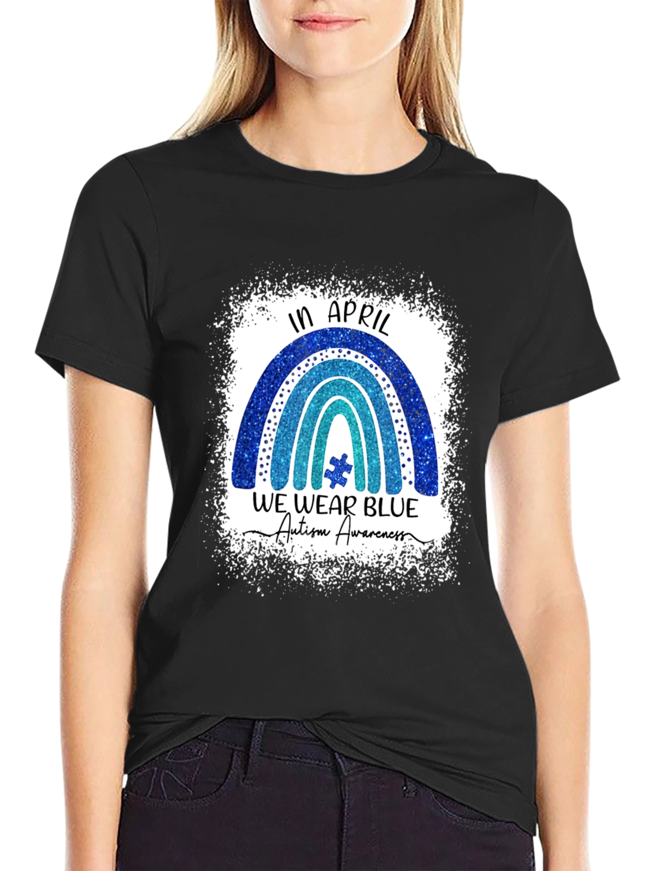 Autism Awareness T-Shirt - In April We Wear Blue