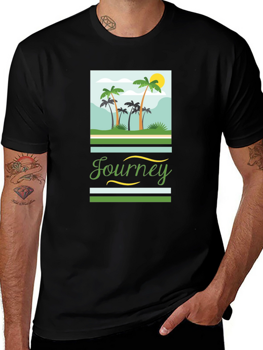 Journey Palm Tree Graphic Tee