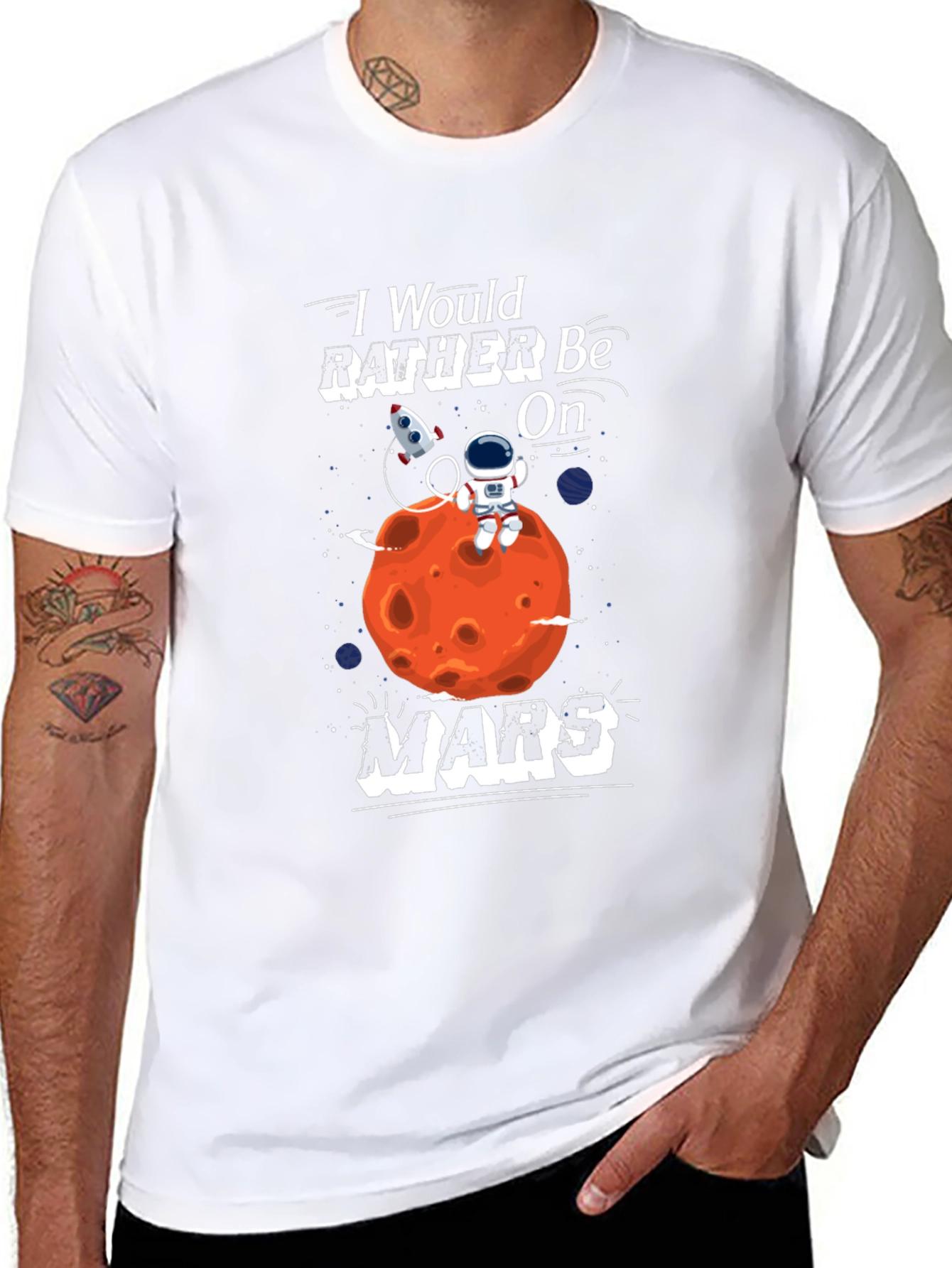 Id Rather Be On Mars T-Shirt