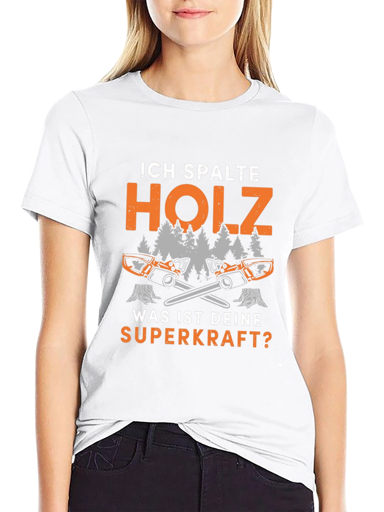 Ich Spalte Holz T-Shirt - Lumberjack Superpower Tee