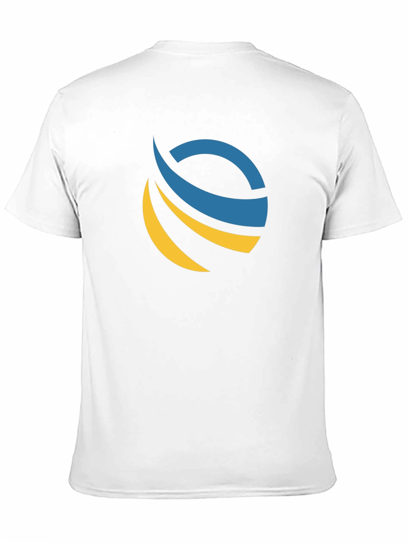 Modern Black T-Shirt with Abstract Globe Design