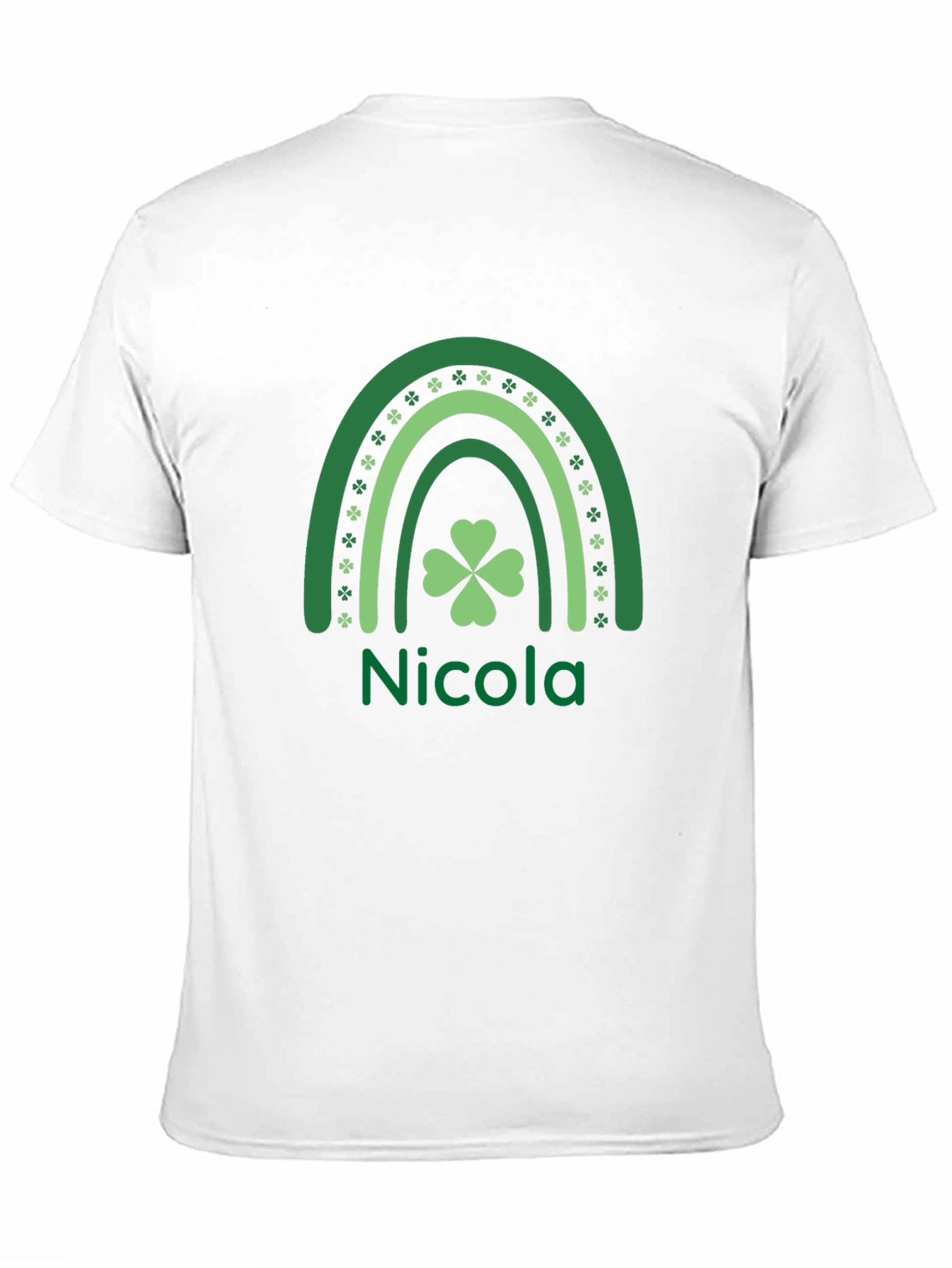Nicolas Lucky Rainbow Shamrock St. Patricks Day Tee