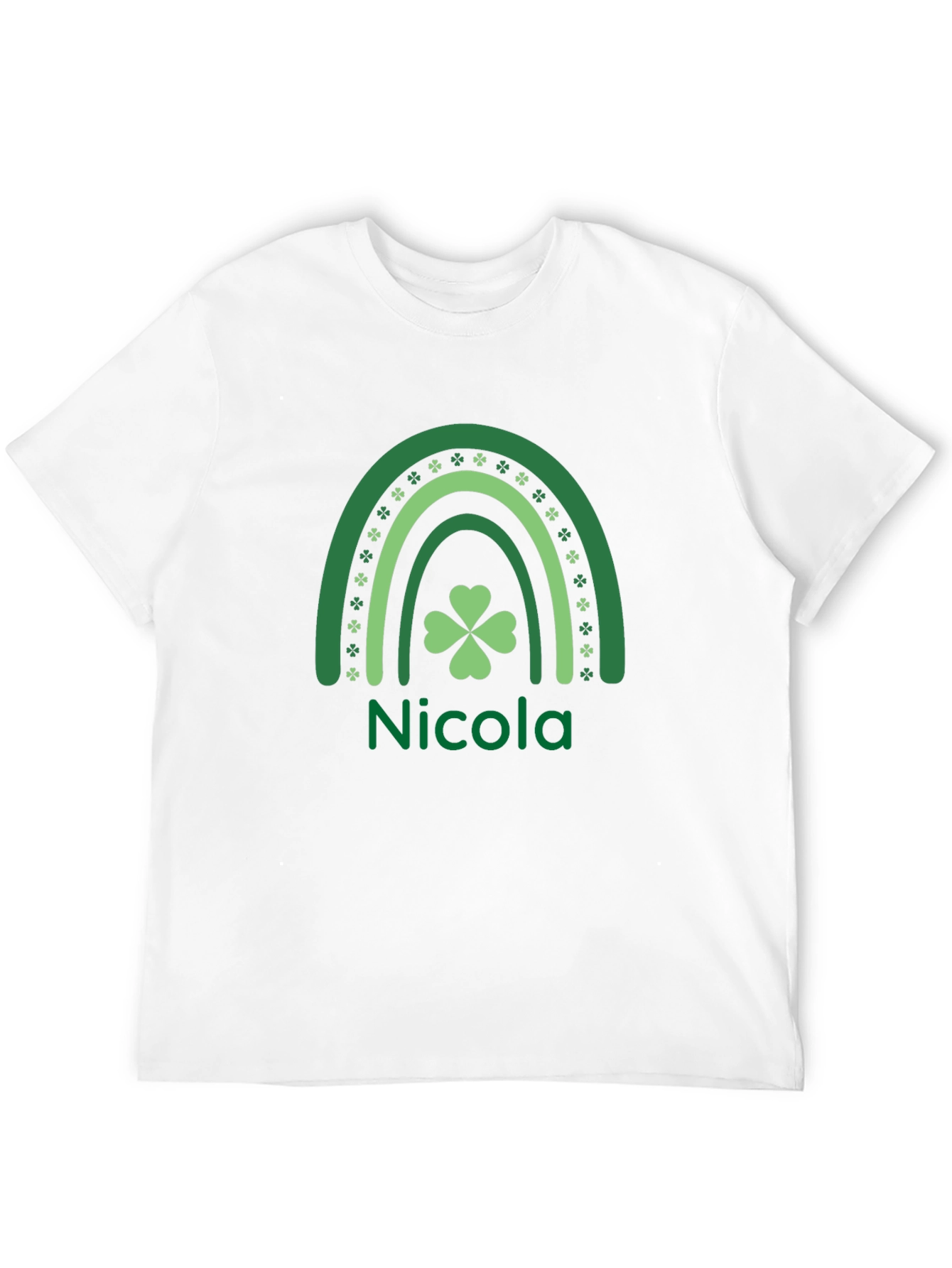 Nicolas Lucky Rainbow Shamrock St. Patricks Day Tee