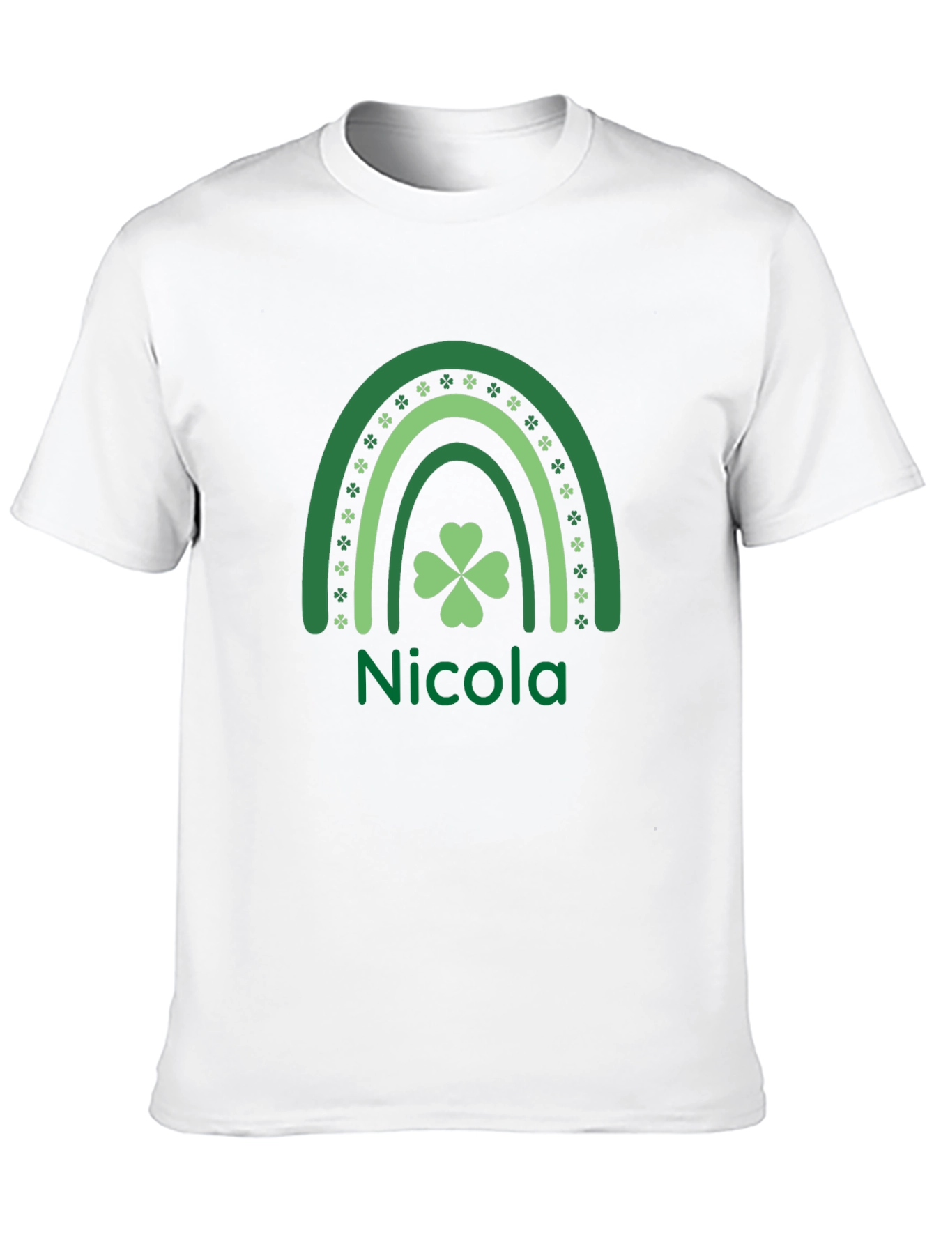 Nicolas Lucky Rainbow Shamrock St. Patricks Day Tee