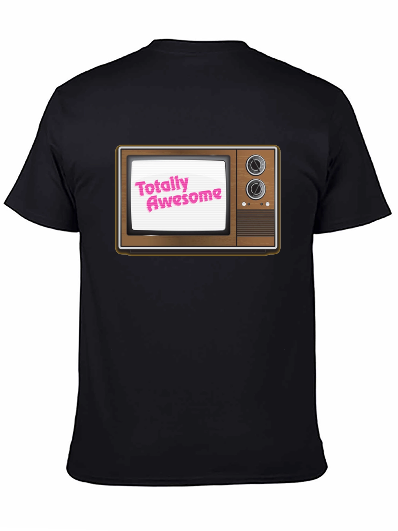 Totally Awesome Retro TV Graphic T-Shirt