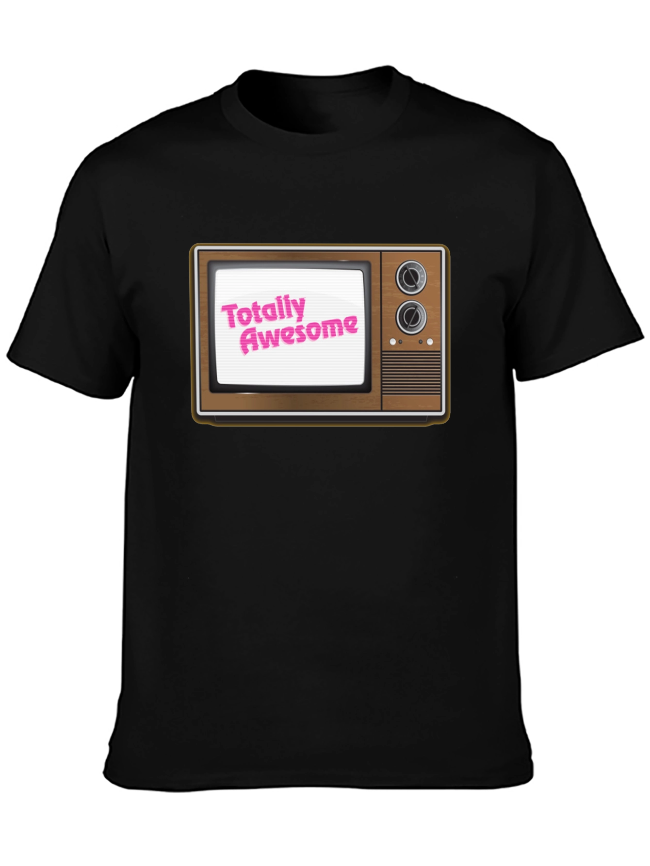 Totally Awesome Retro TV Graphic T-Shirt