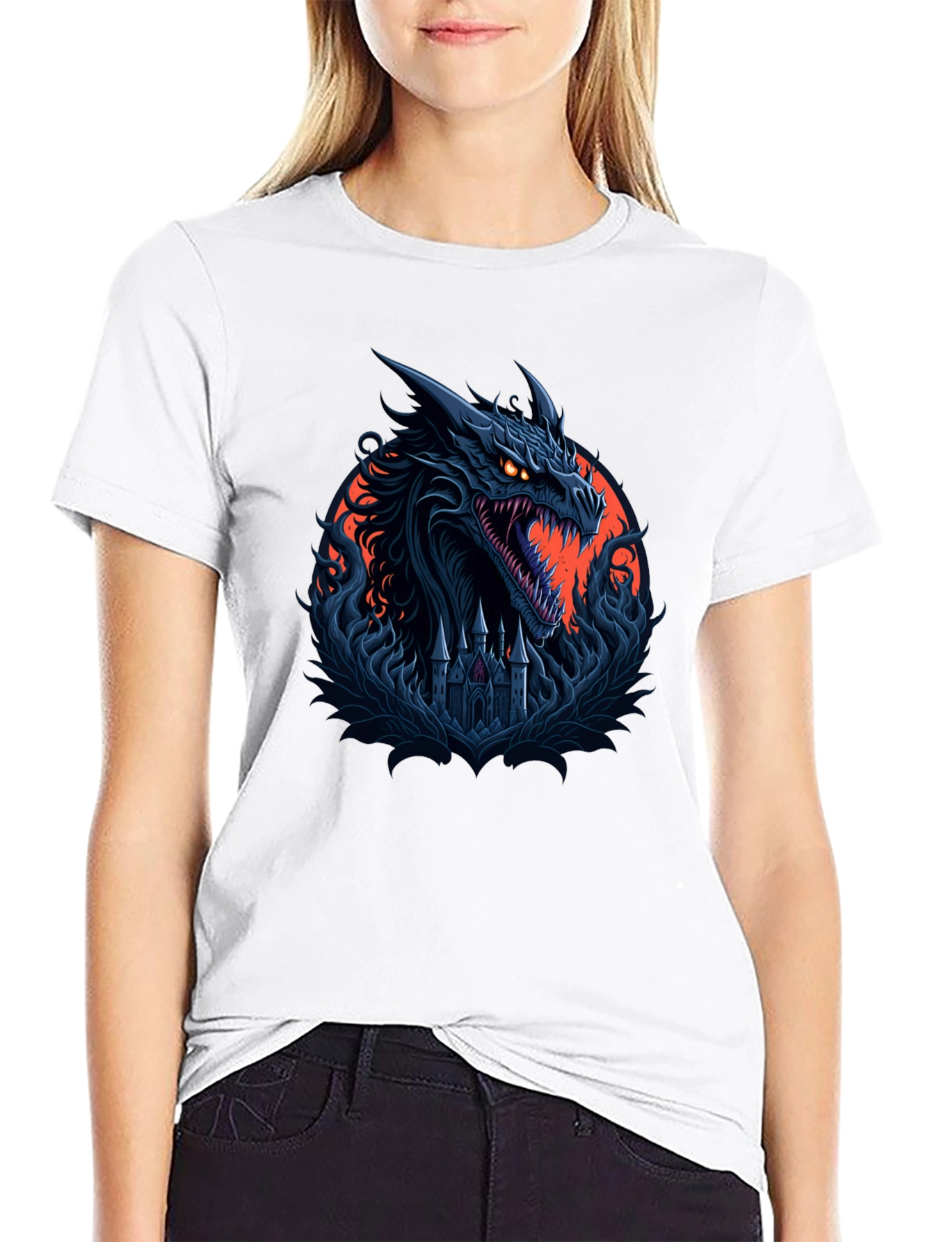 Dragon Castle Black T-Shirt
