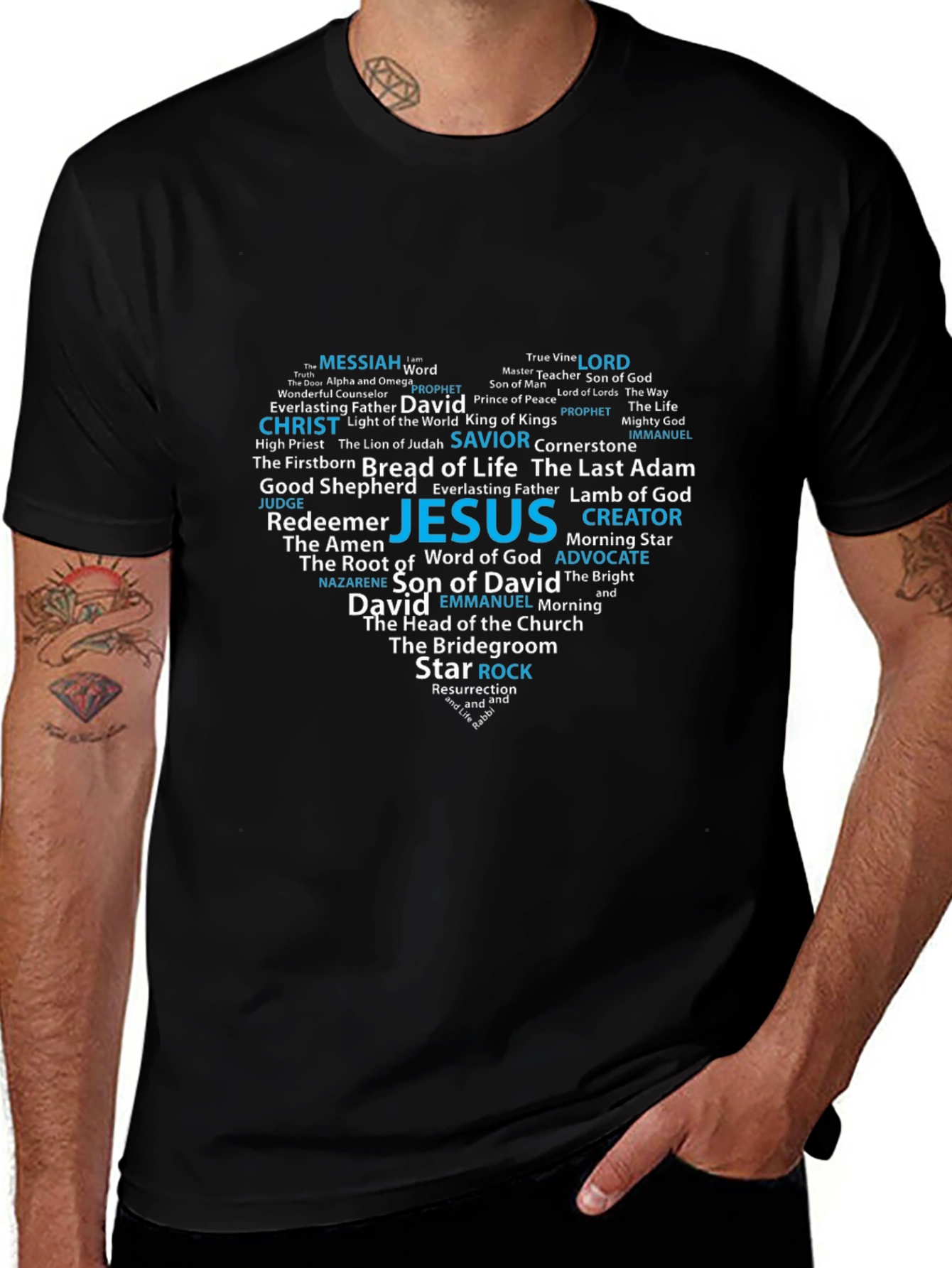 Christian Jesus Word Art T-Shirt