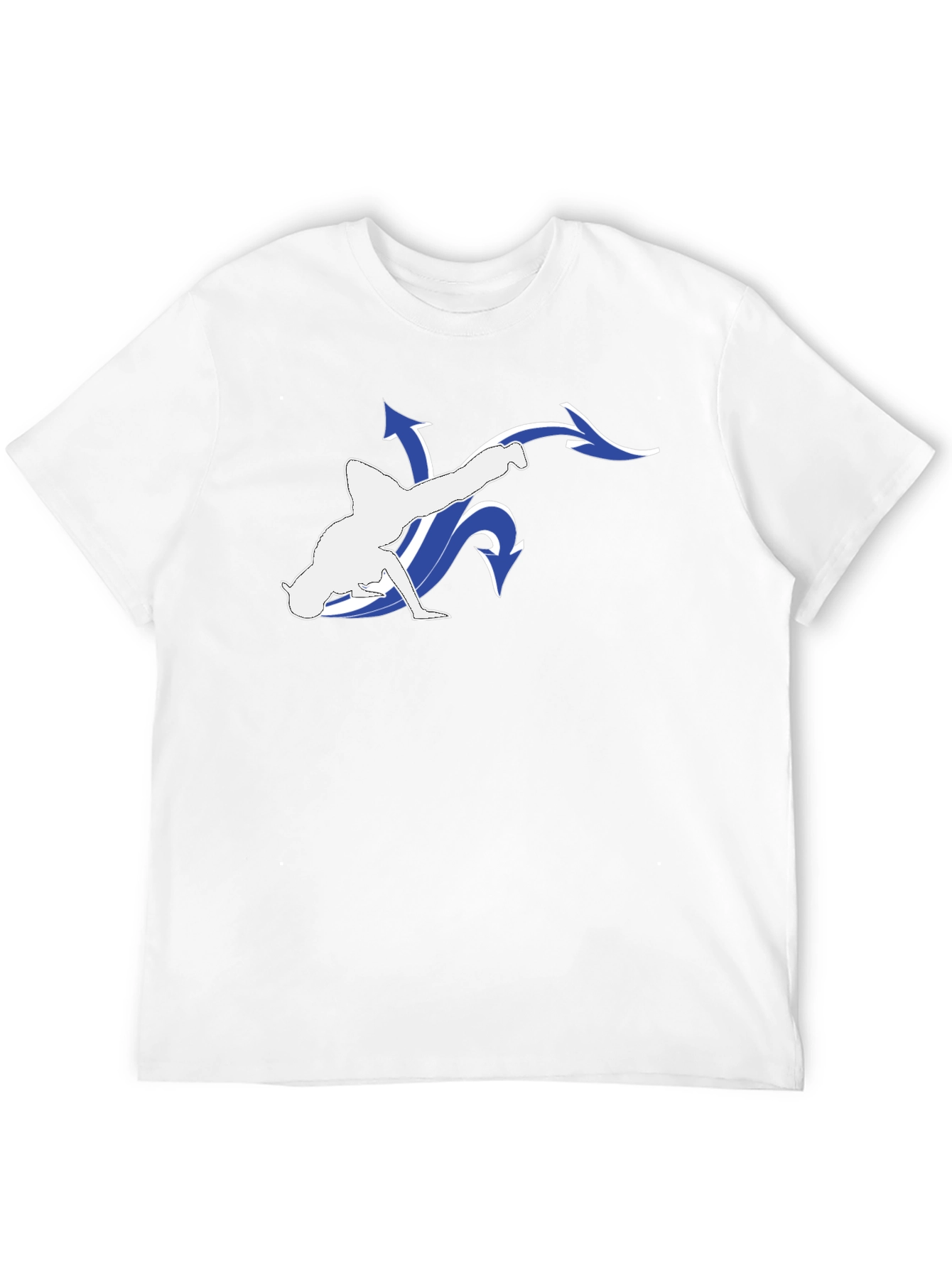 Black T-Shirt with Breakdance Graphic