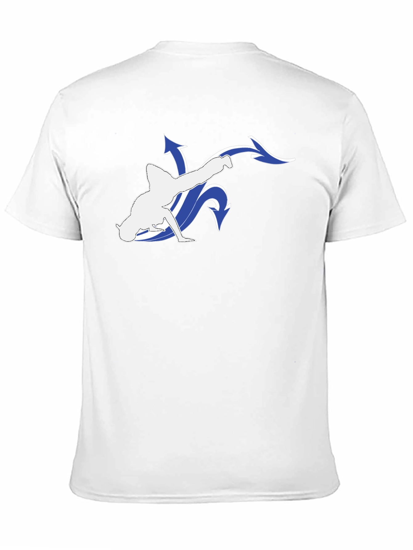 Black T-Shirt with Breakdance Graphic