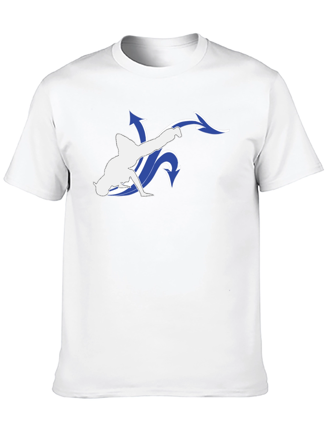 Black T-Shirt with Breakdance Graphic
