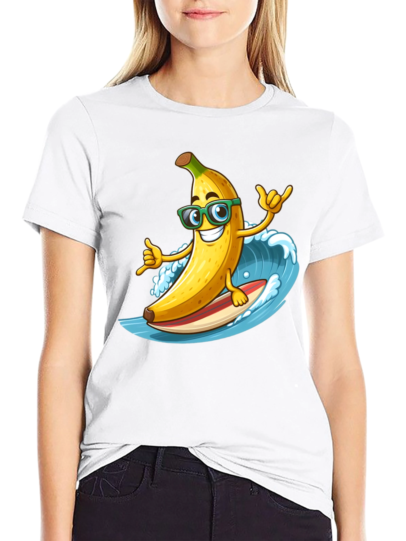 Surfing Banana T-Shirt - Hang Loose!