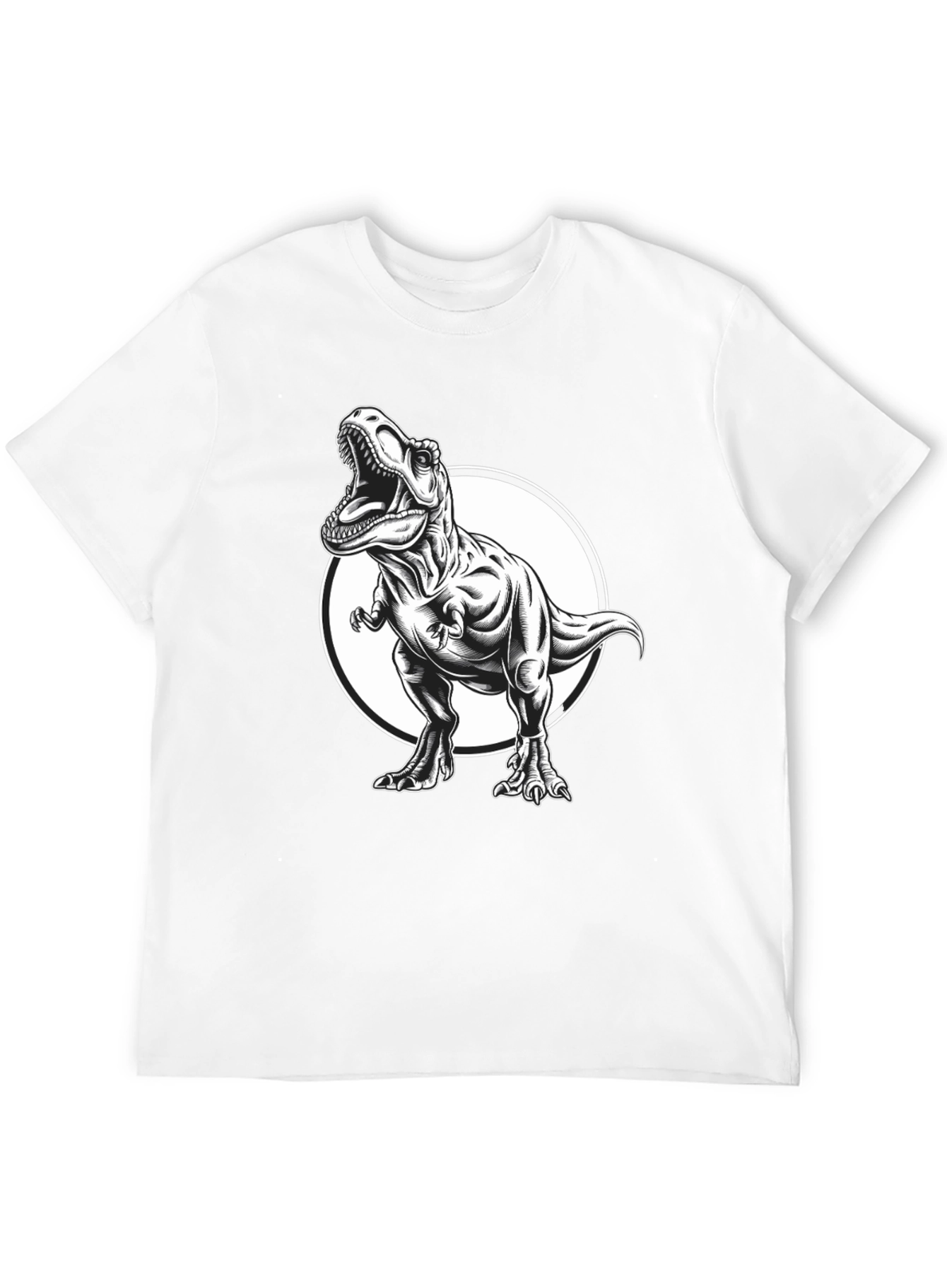 T-Rex Graphic Tee - Black Dinosaur Shirt