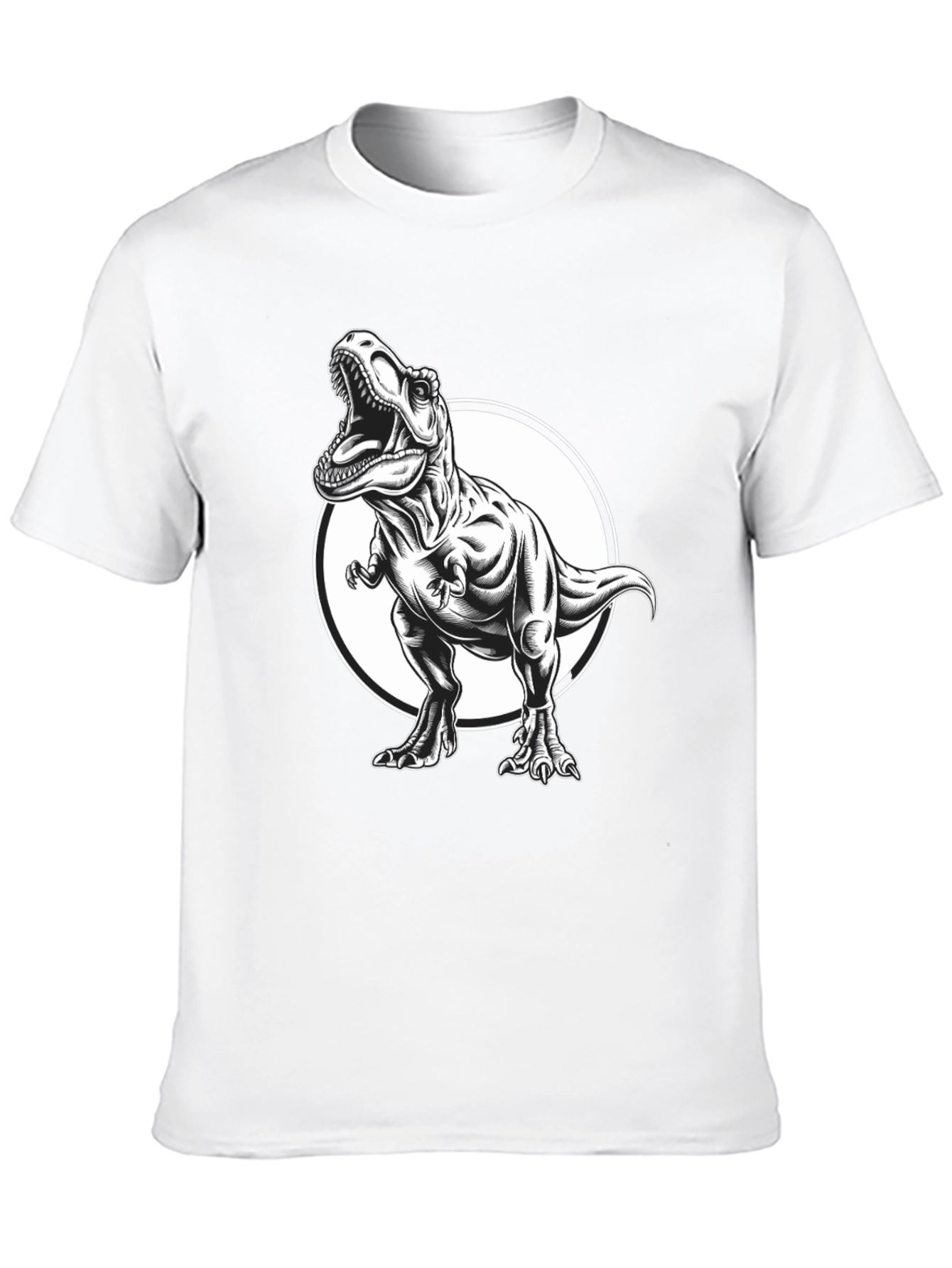 T-Rex Graphic Tee - Black Dinosaur Shirt