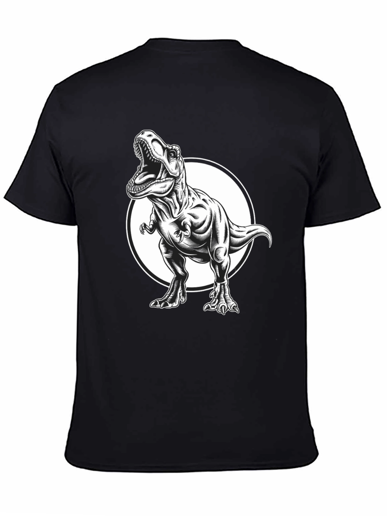 T-Rex Graphic Tee - Black Dinosaur Shirt