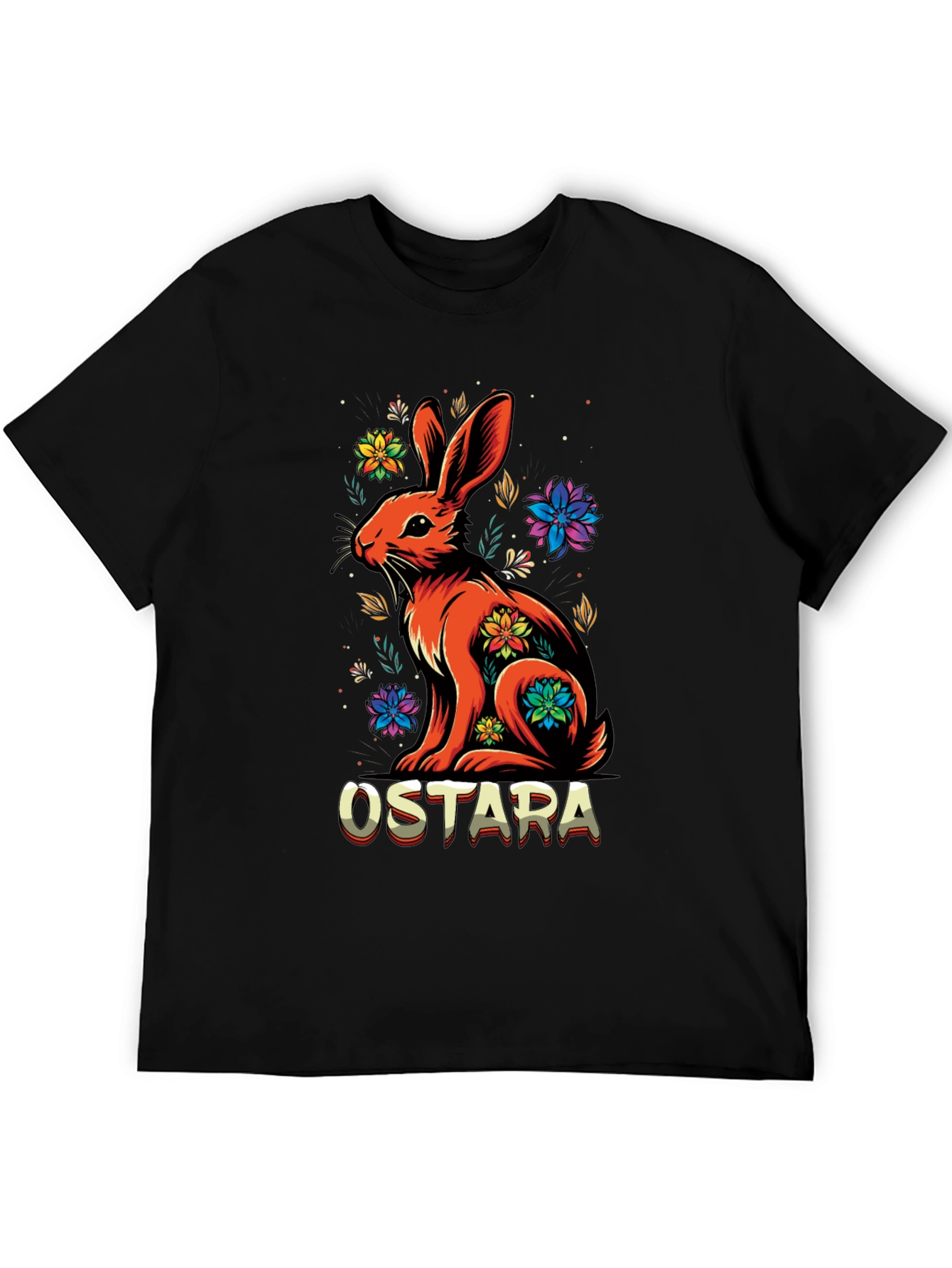 Ostara Rabbit Floral Graphic Tee