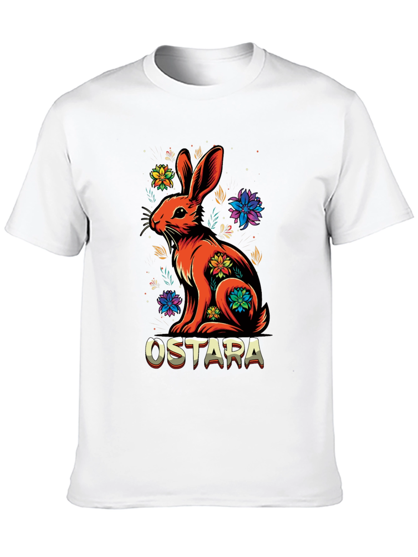 Ostara Rabbit Floral Graphic Tee