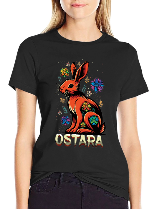 Ostara Rabbit Floral Graphic Tee
