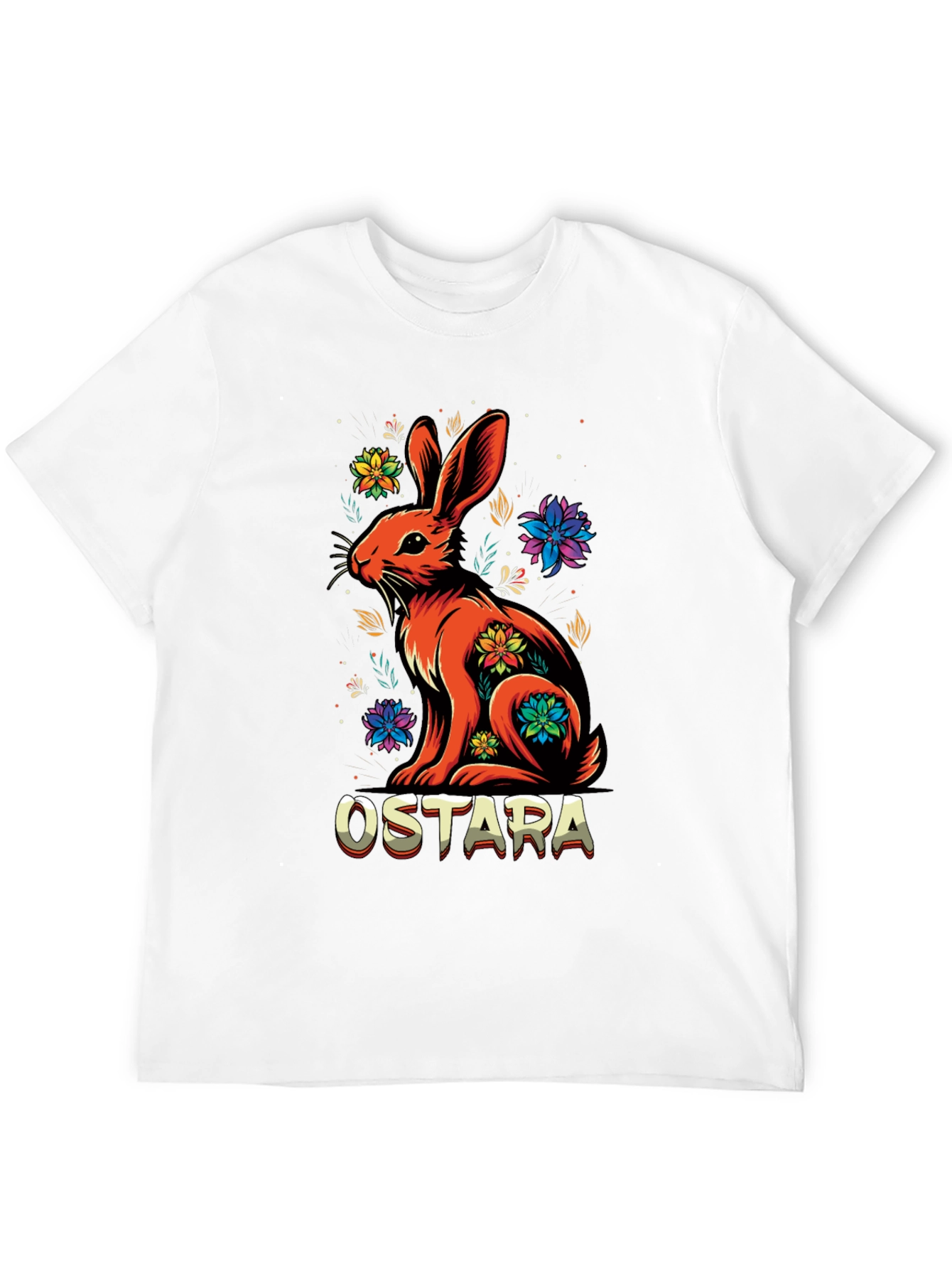 Ostara Rabbit Floral Graphic Tee