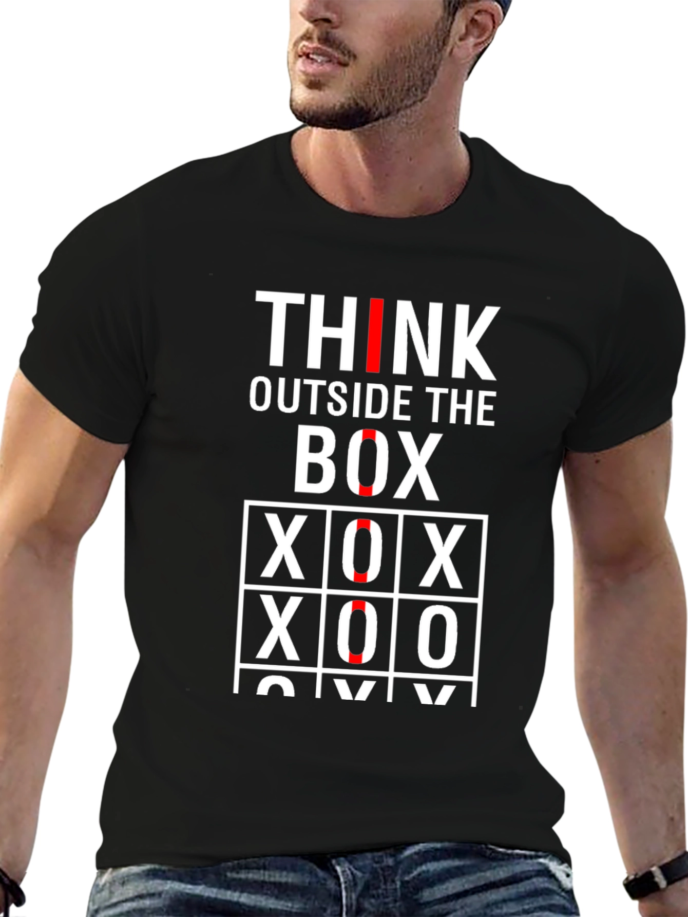 Think Outside the Box Tic-Tac-Toe Graphic Tee