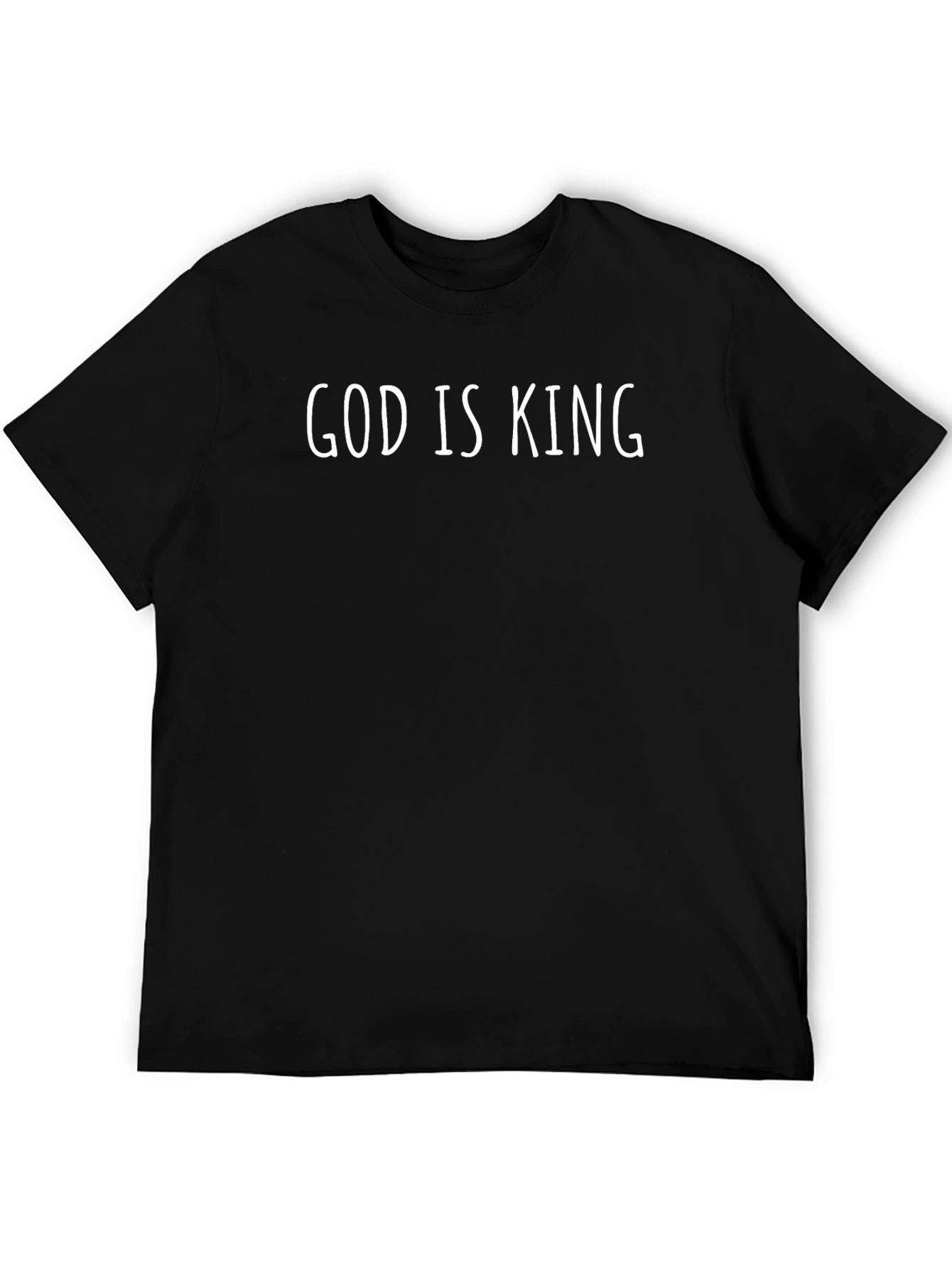 God is King Black Graphic Tee