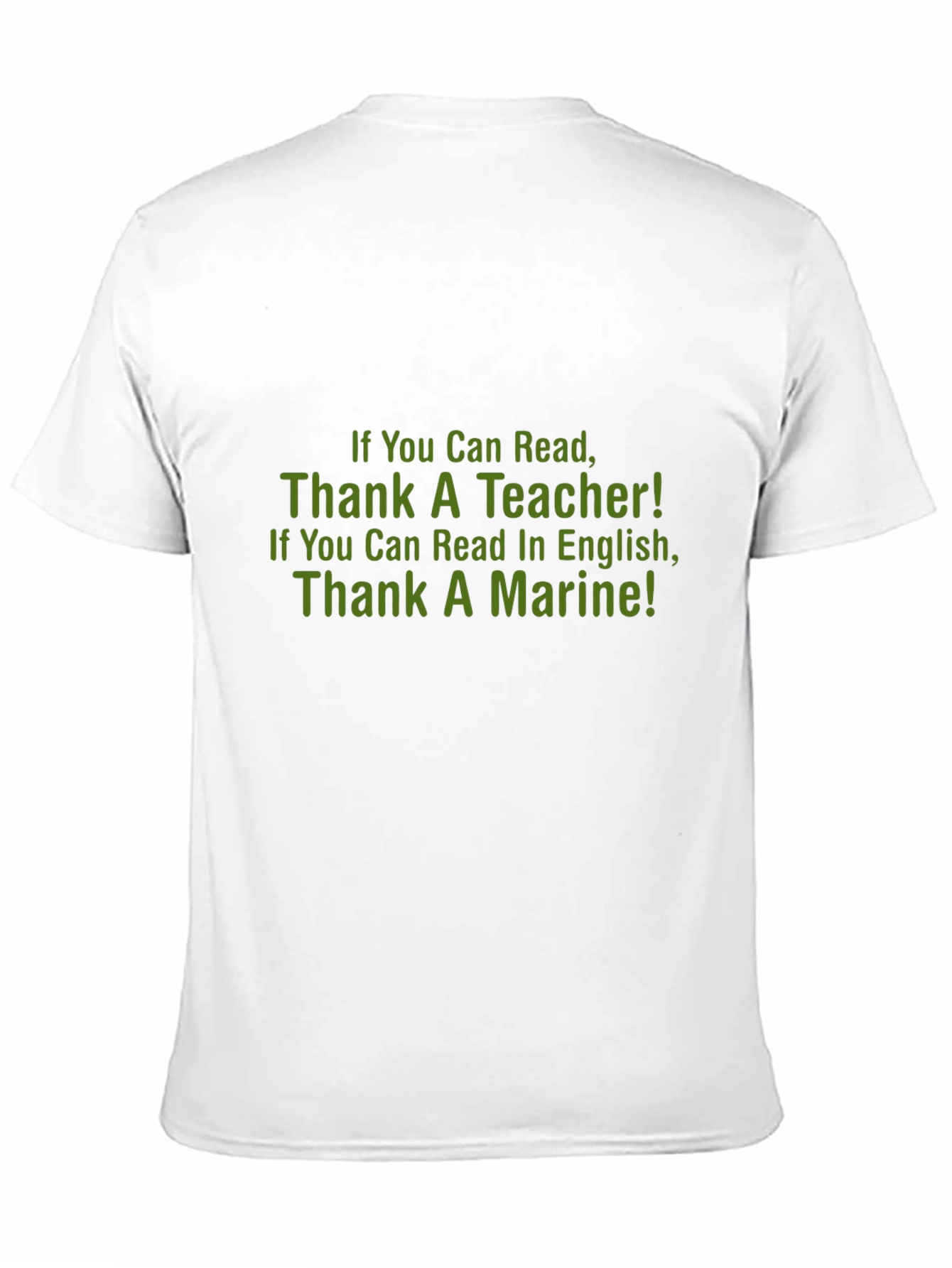 Thank a Teacher & Marine Graphic Tee - Black
