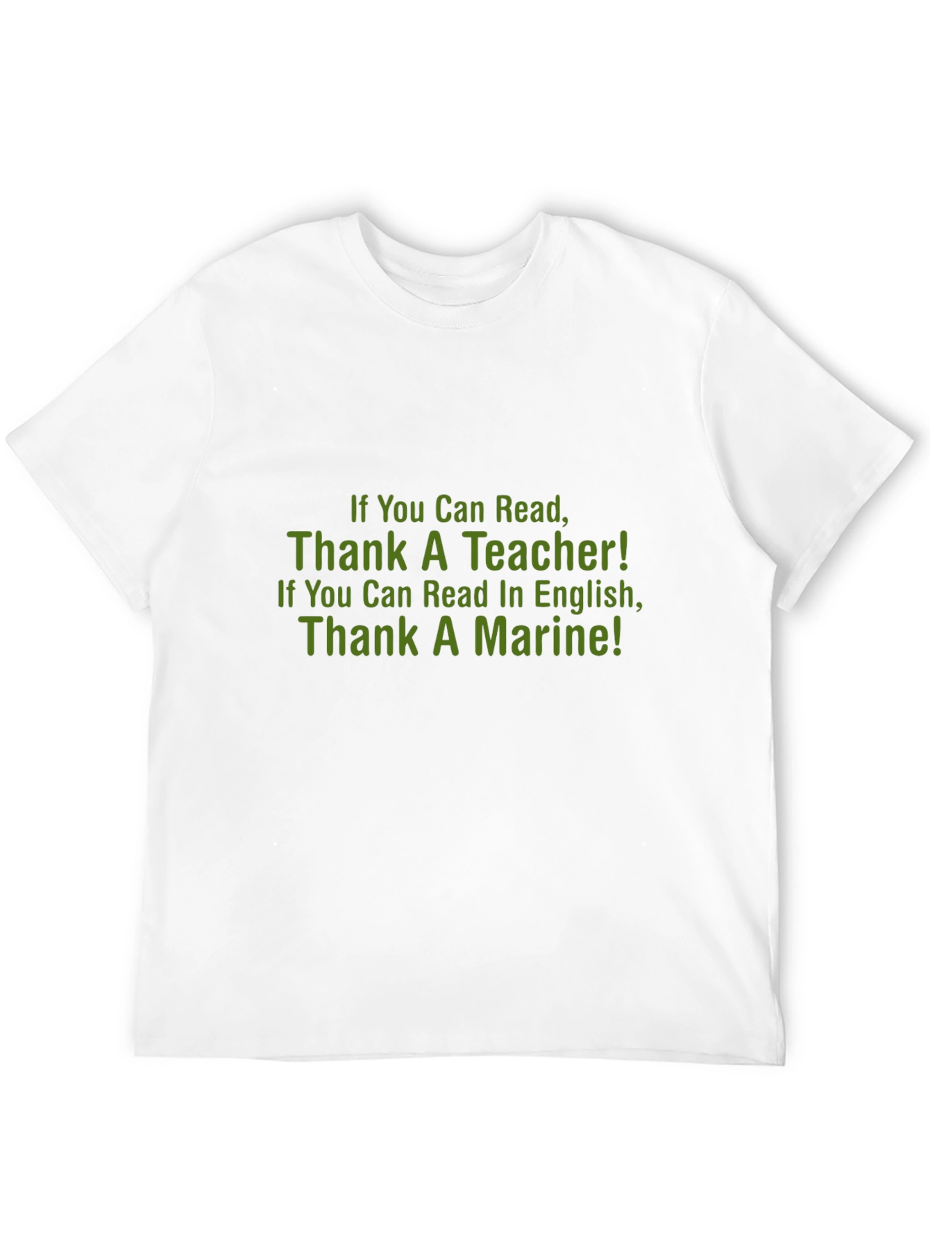 Thank a Teacher & Marine Graphic Tee - Black