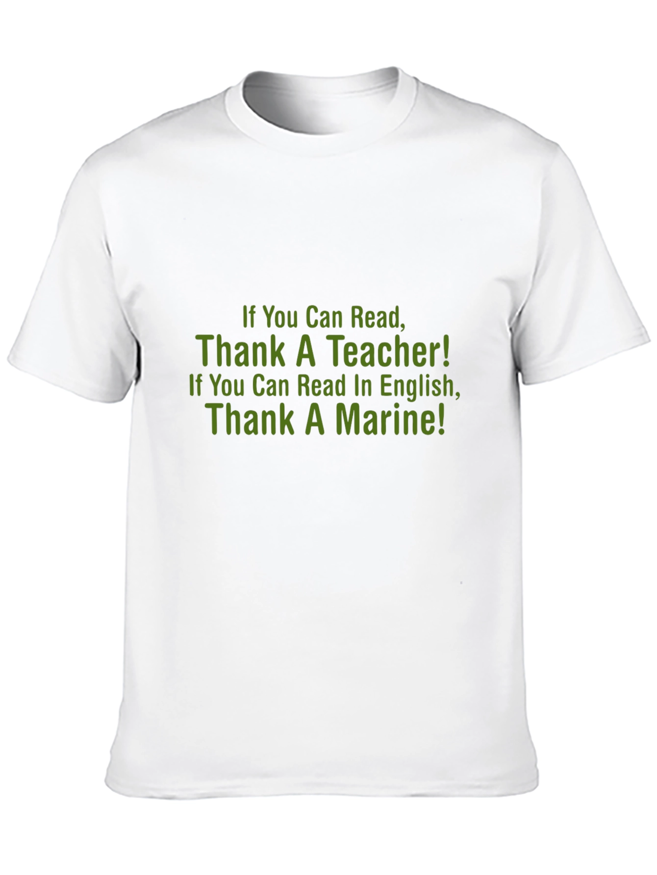 Thank a Teacher & Marine Graphic Tee - Black