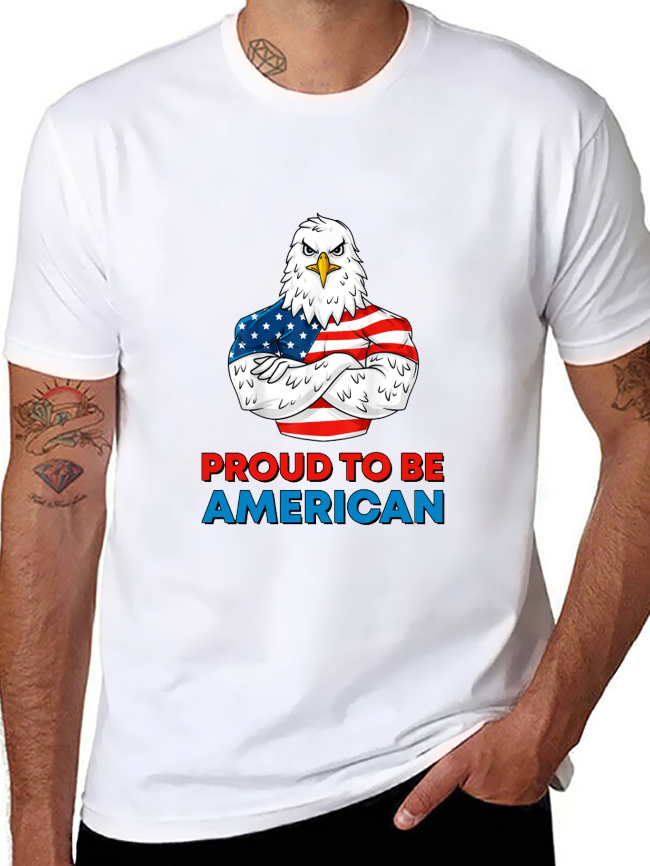 Patriotic Eagle T-Shirt - Proud American Apparel