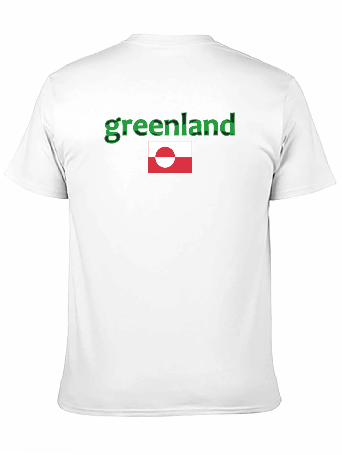 Greenland Flag Graphic Tee - Black T-Shirt