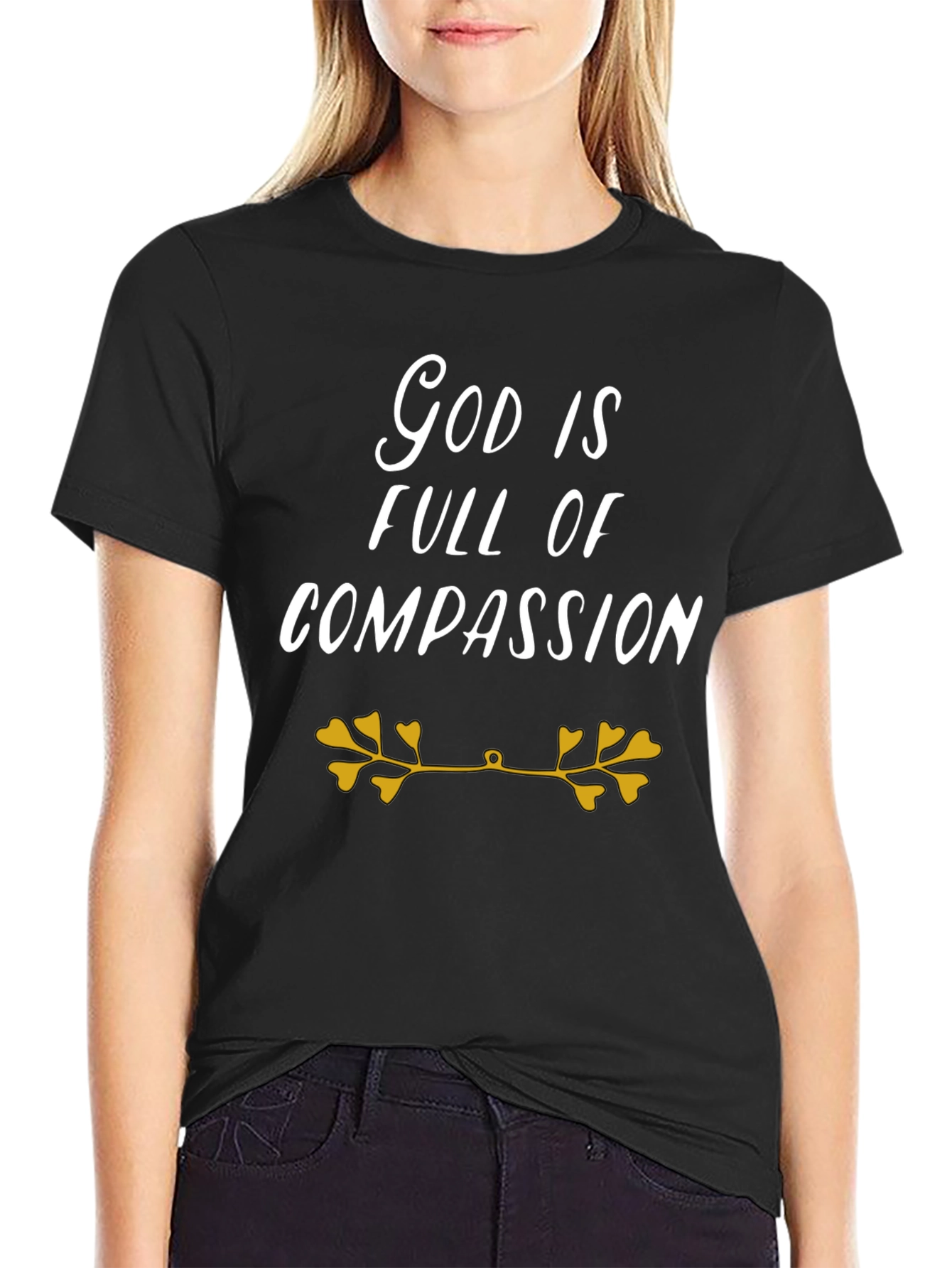 God Is Full Of Compassion Black T-Shirt