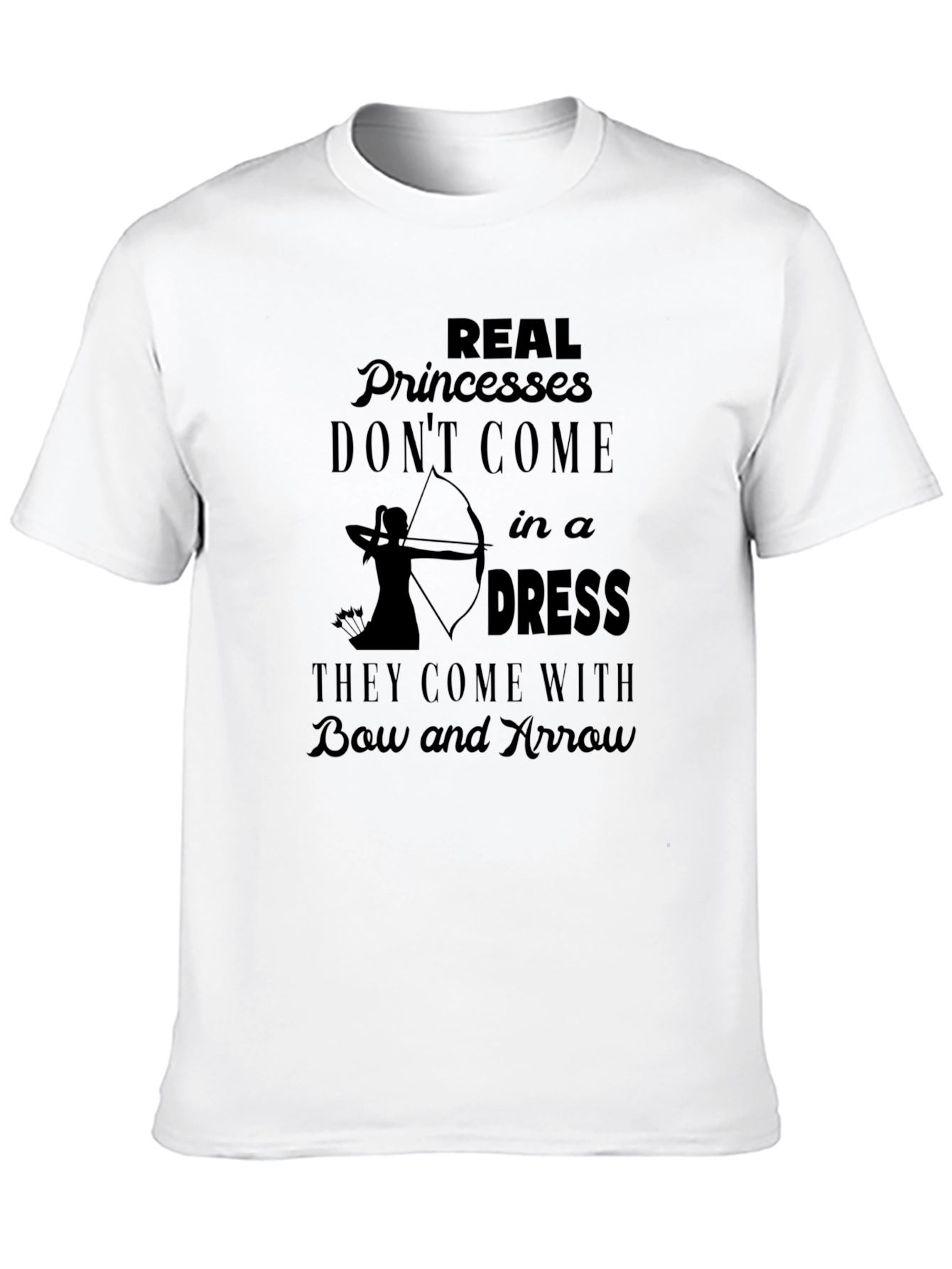 Real Princesses Bow and Arrow Graphic Tee