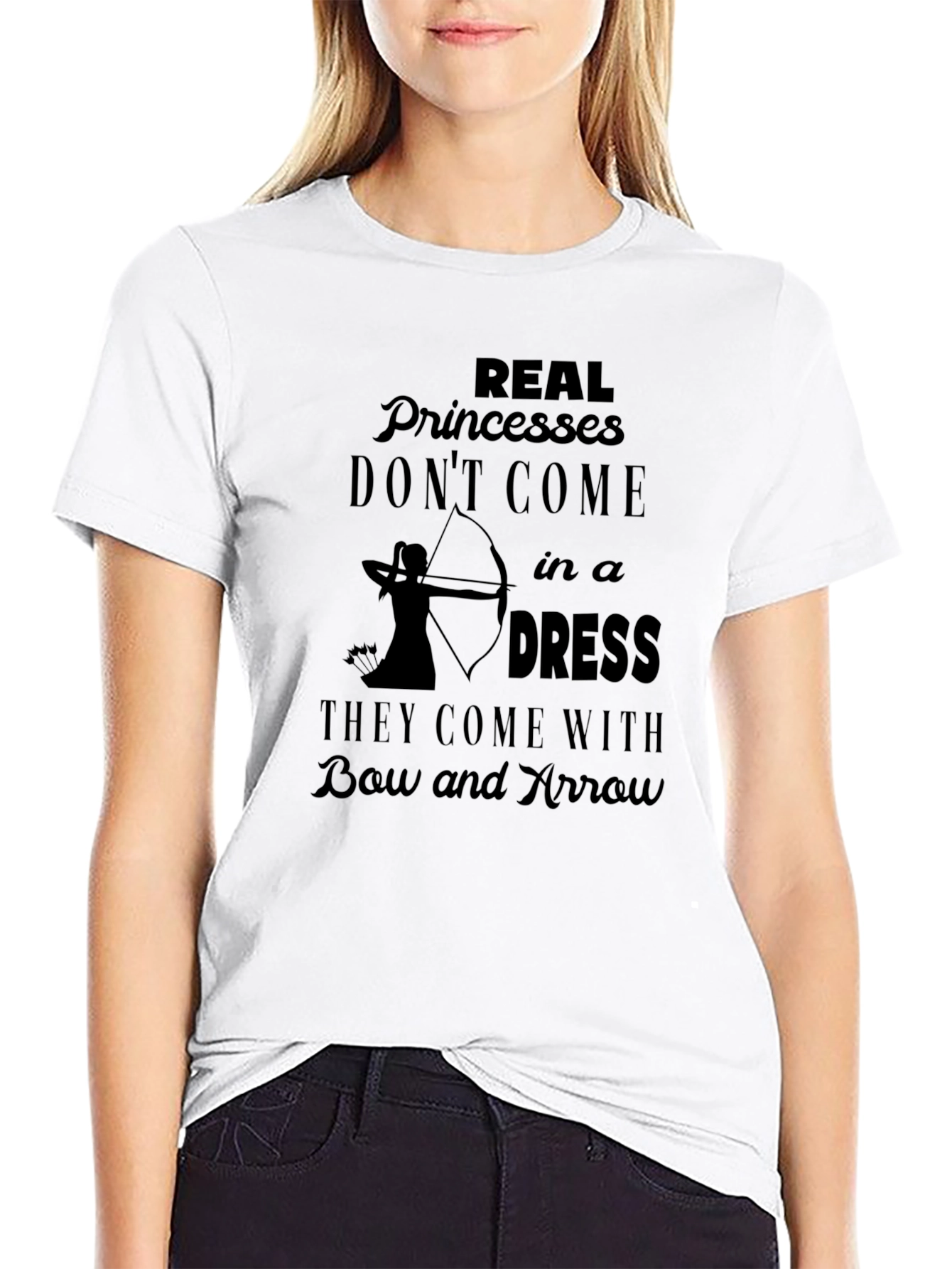 Real Princesses Bow and Arrow Graphic Tee