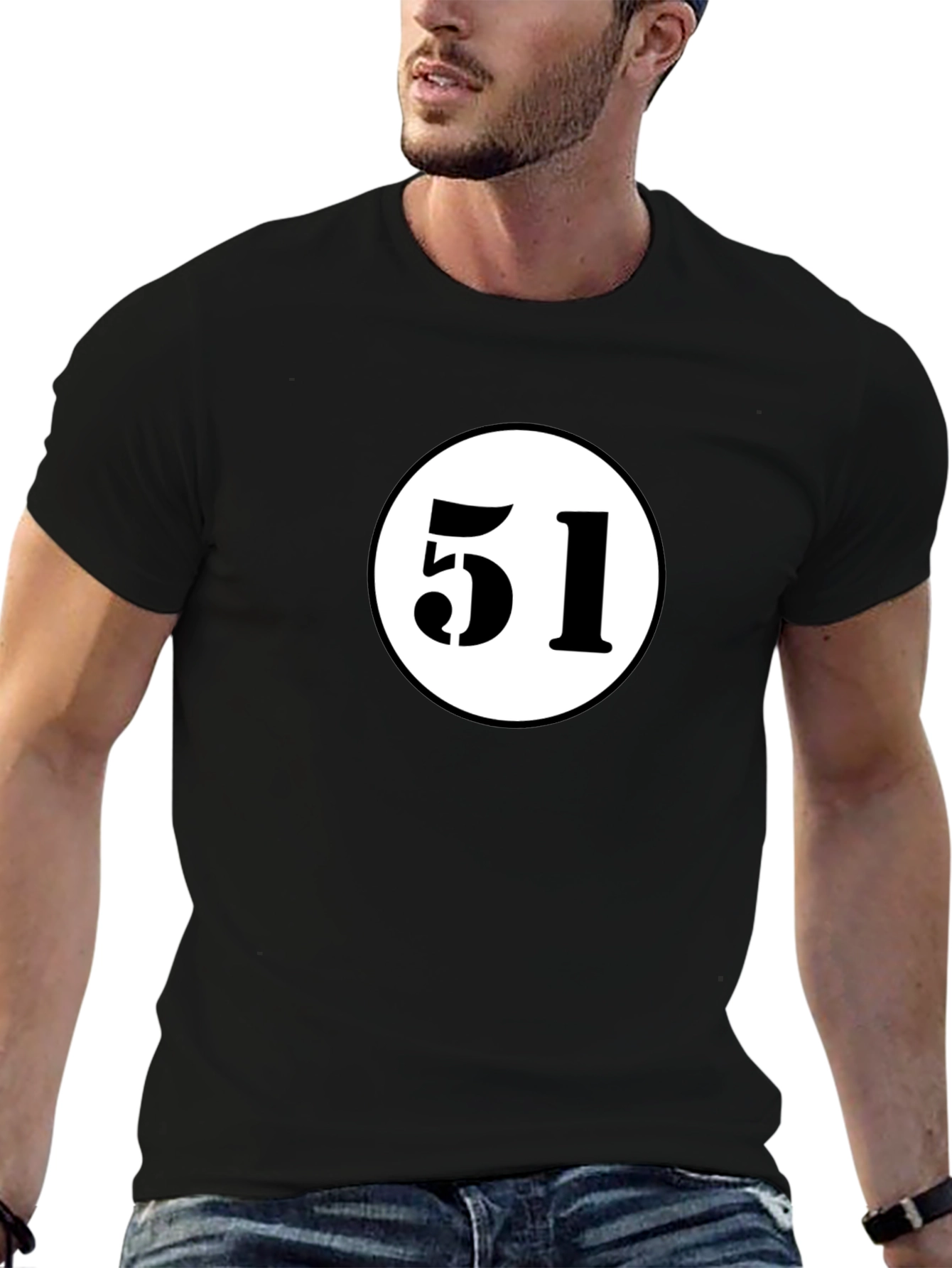 Retro Number 51 T-Shirt - Classic Design
