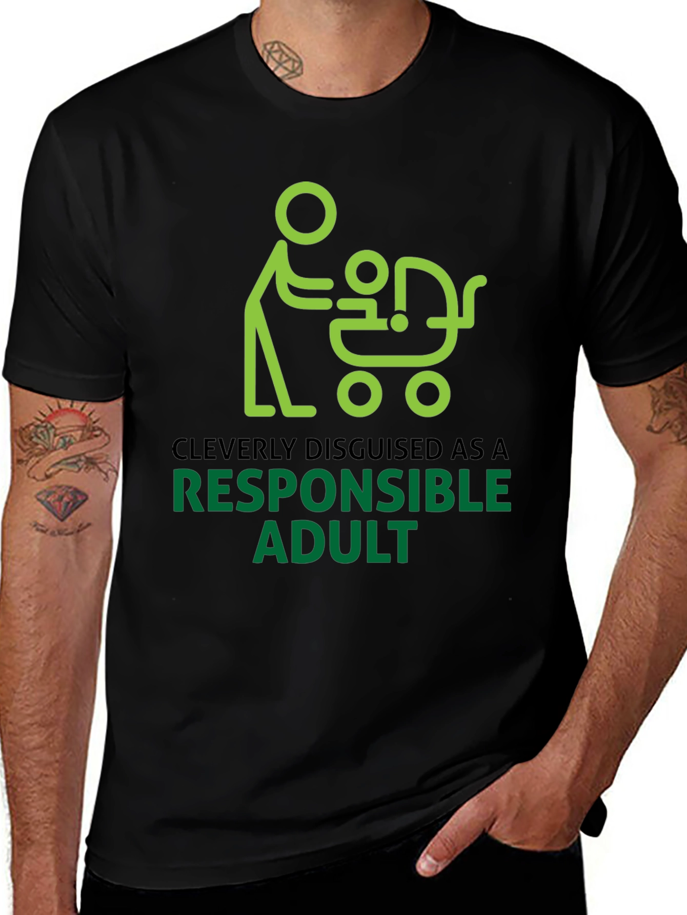 Cleverly Disguised Responsible Adult Graphic Tee