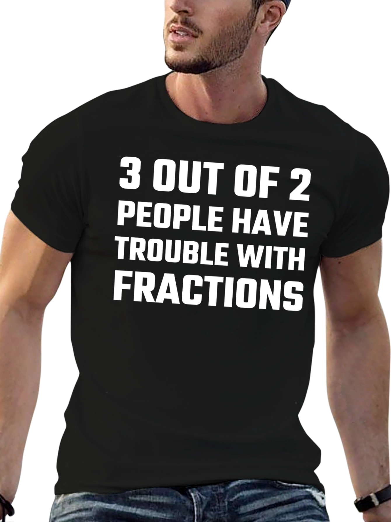 Funny Math Fractions Graphic T-Shirt