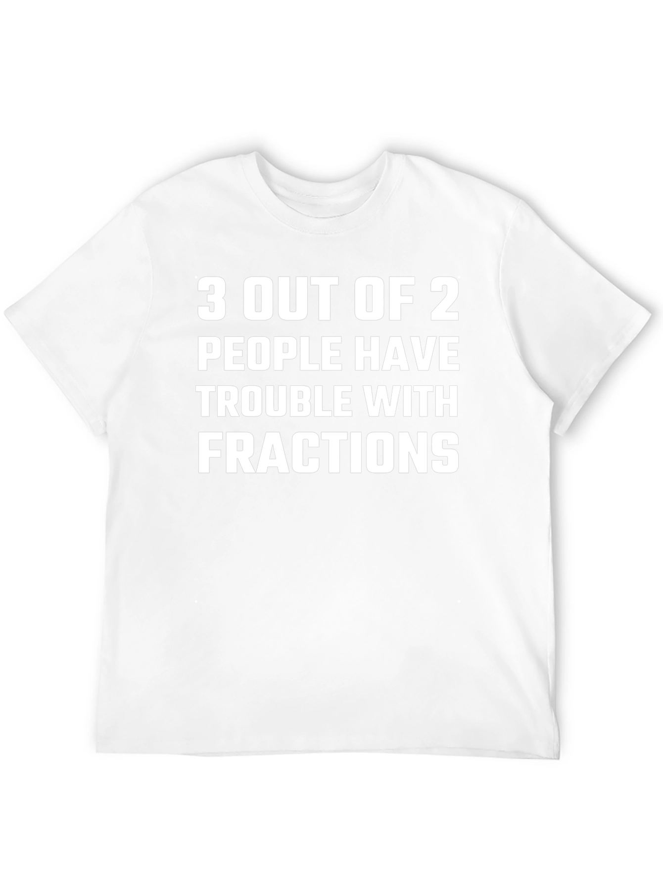 Funny Math Fractions Graphic T-Shirt