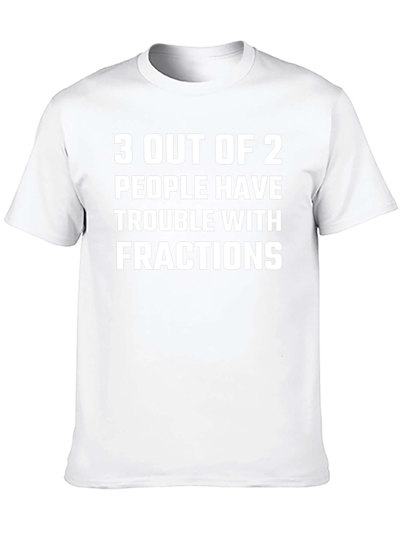 Funny Math Fractions Graphic T-Shirt