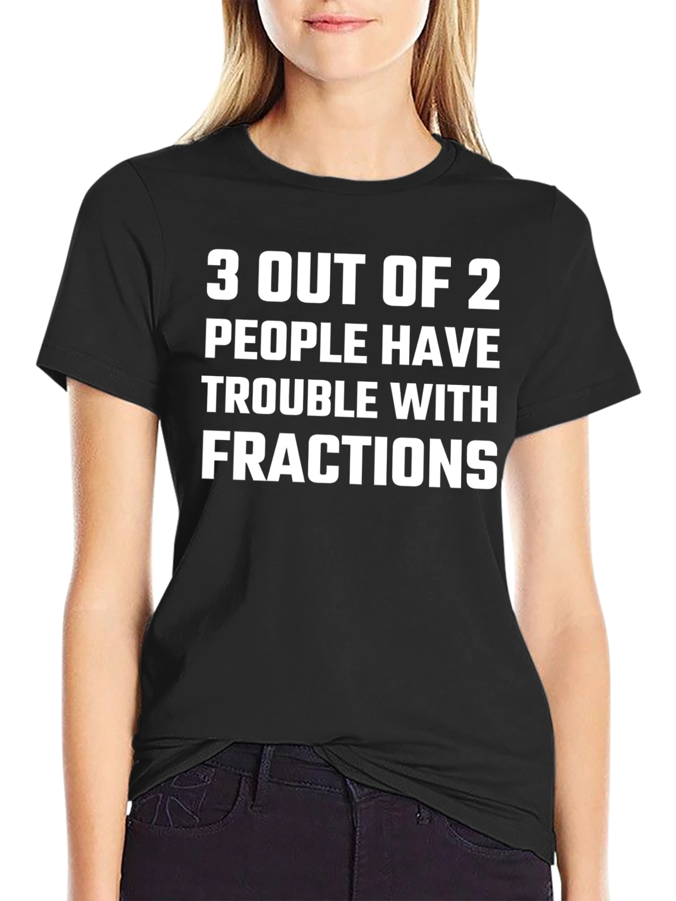 Funny Math Fractions Graphic T-Shirt