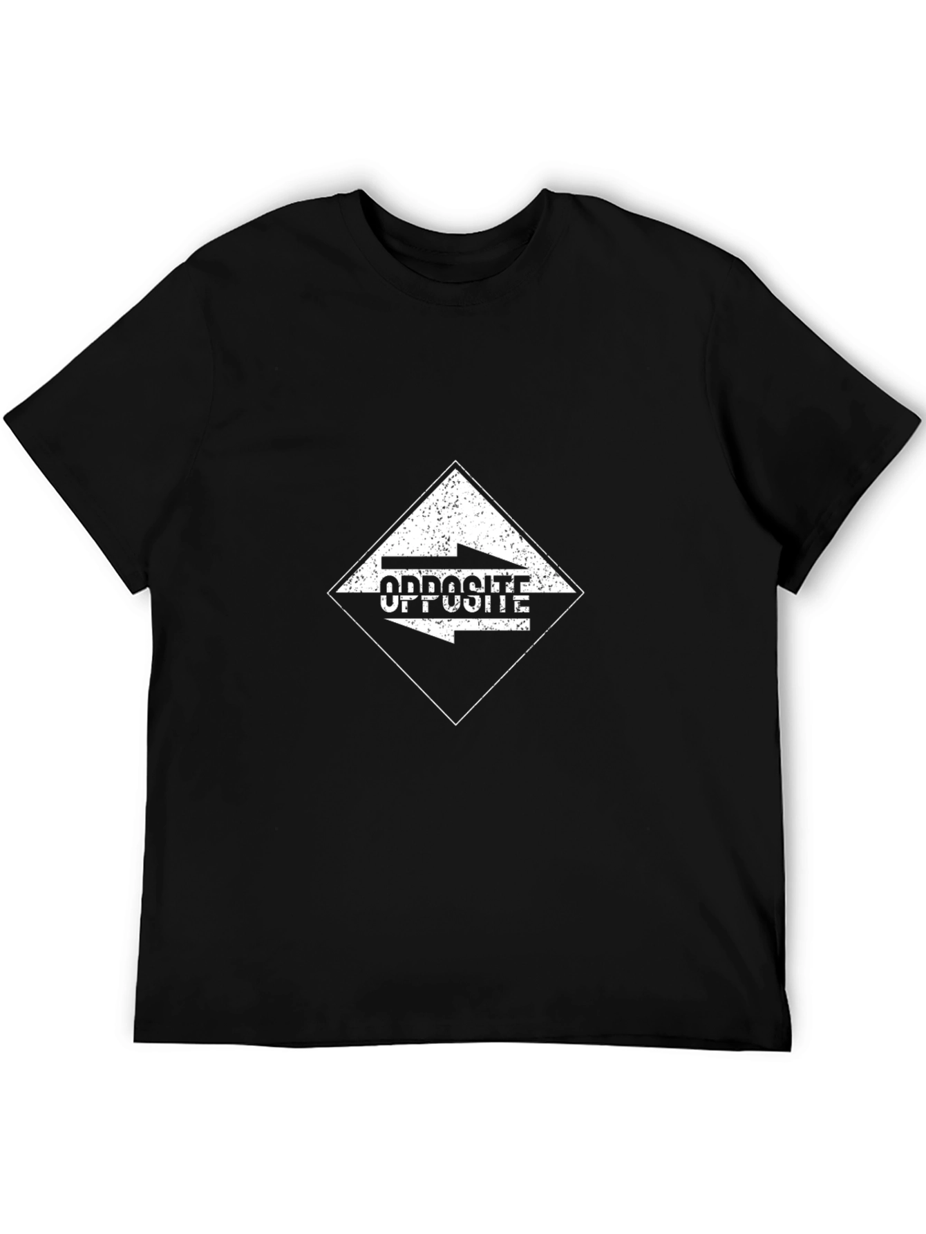 Opposite Arrow Black Graphic Tee