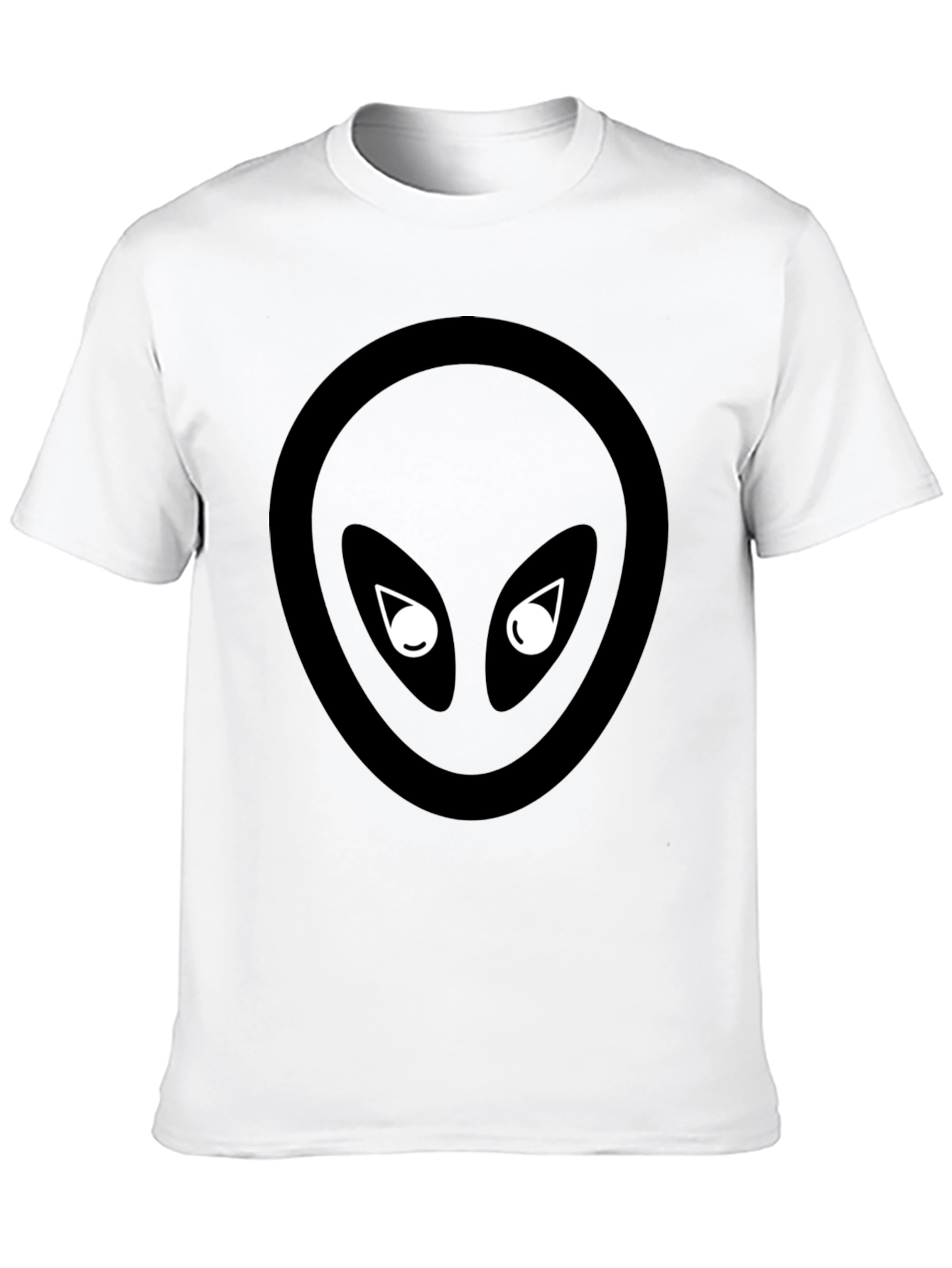 Black Alien Graphic Tee - Extraterrestrial Style