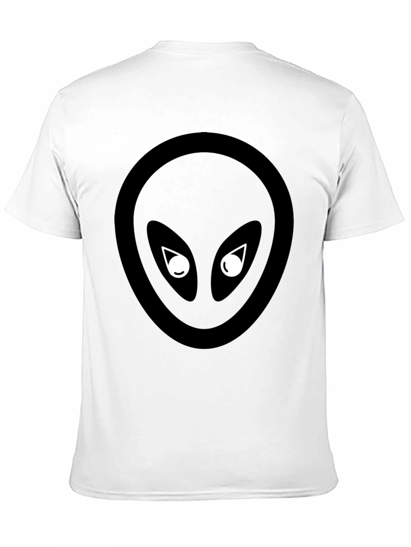 Black Alien Graphic Tee - Extraterrestrial Style