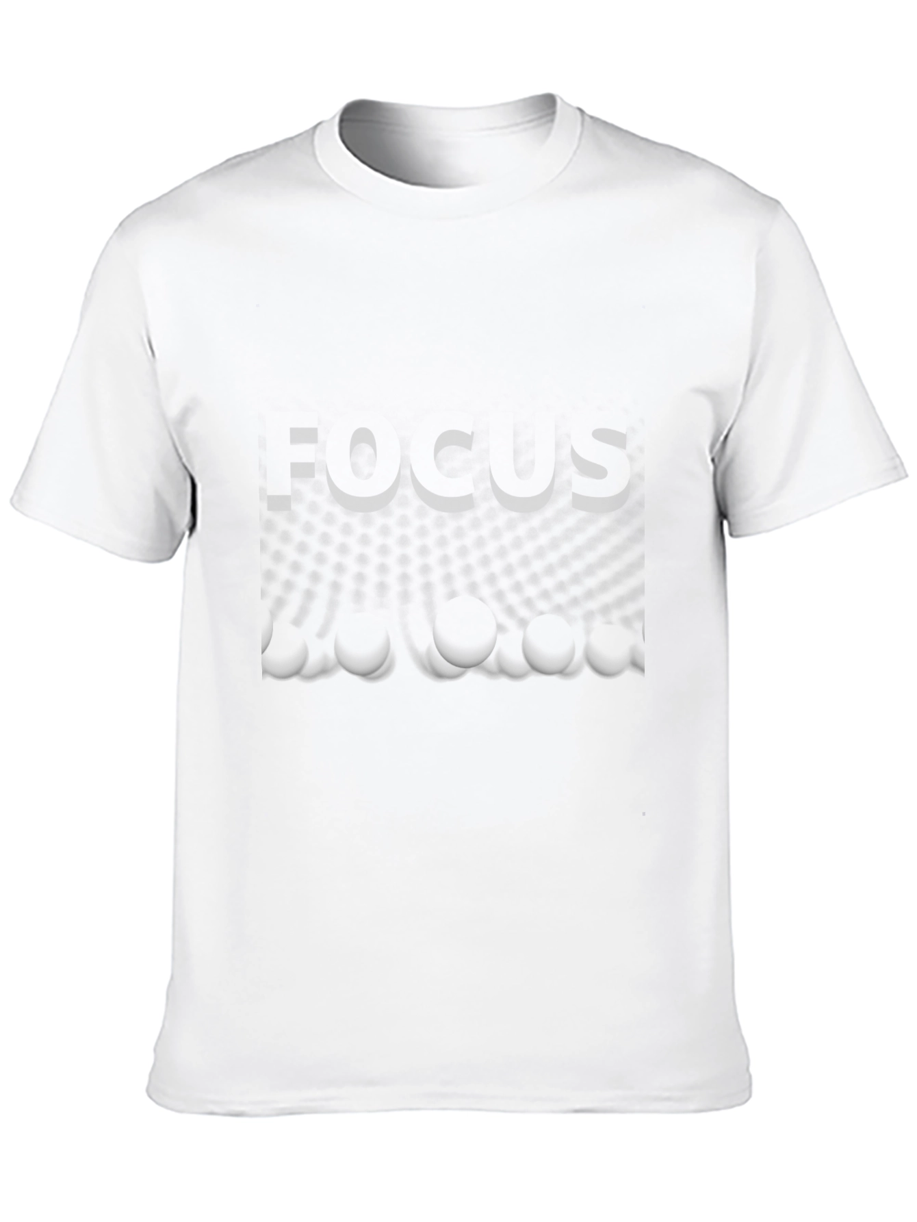 Focus Graphic Print Black Tee