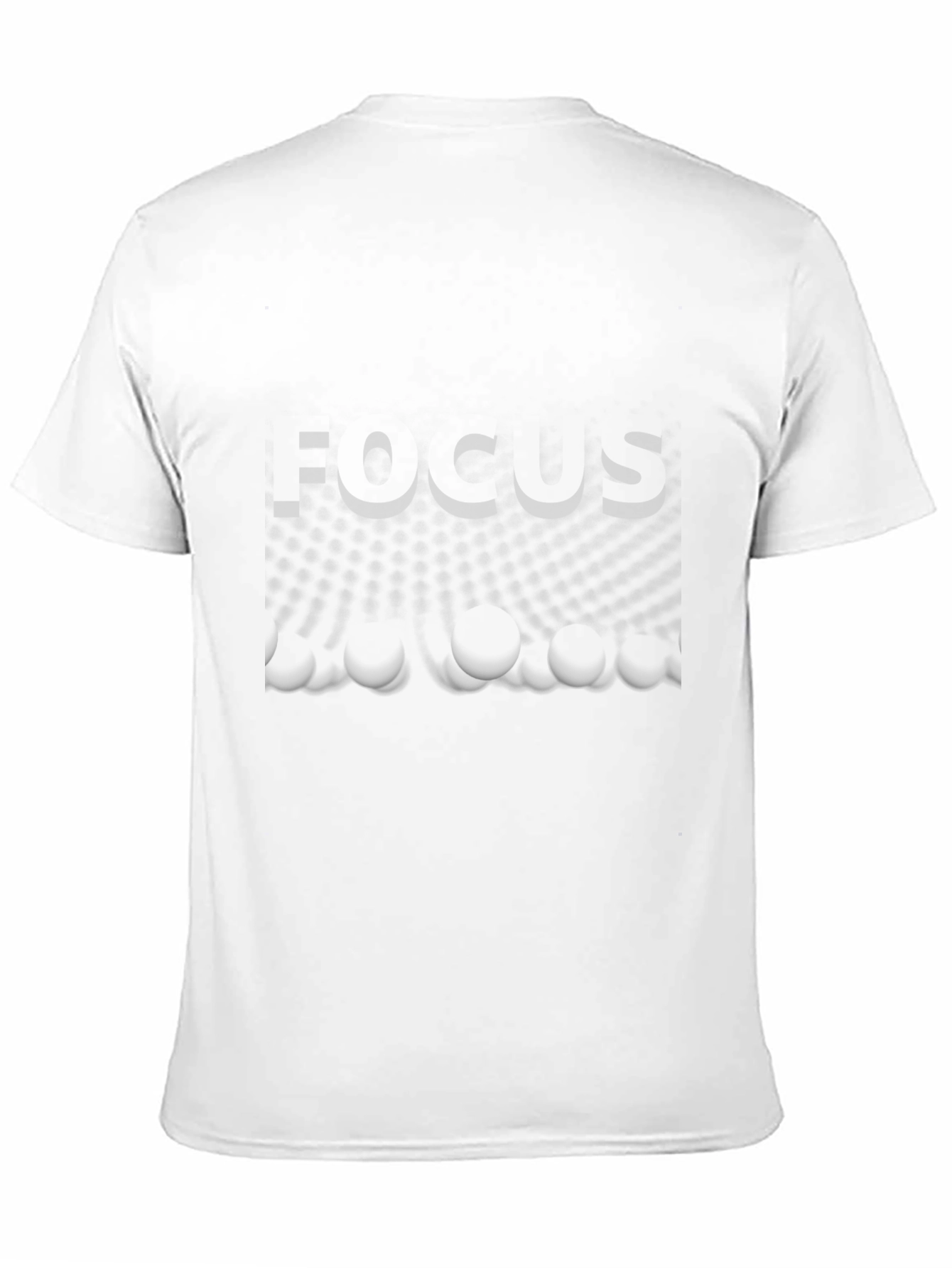 Focus Graphic Print Black Tee
